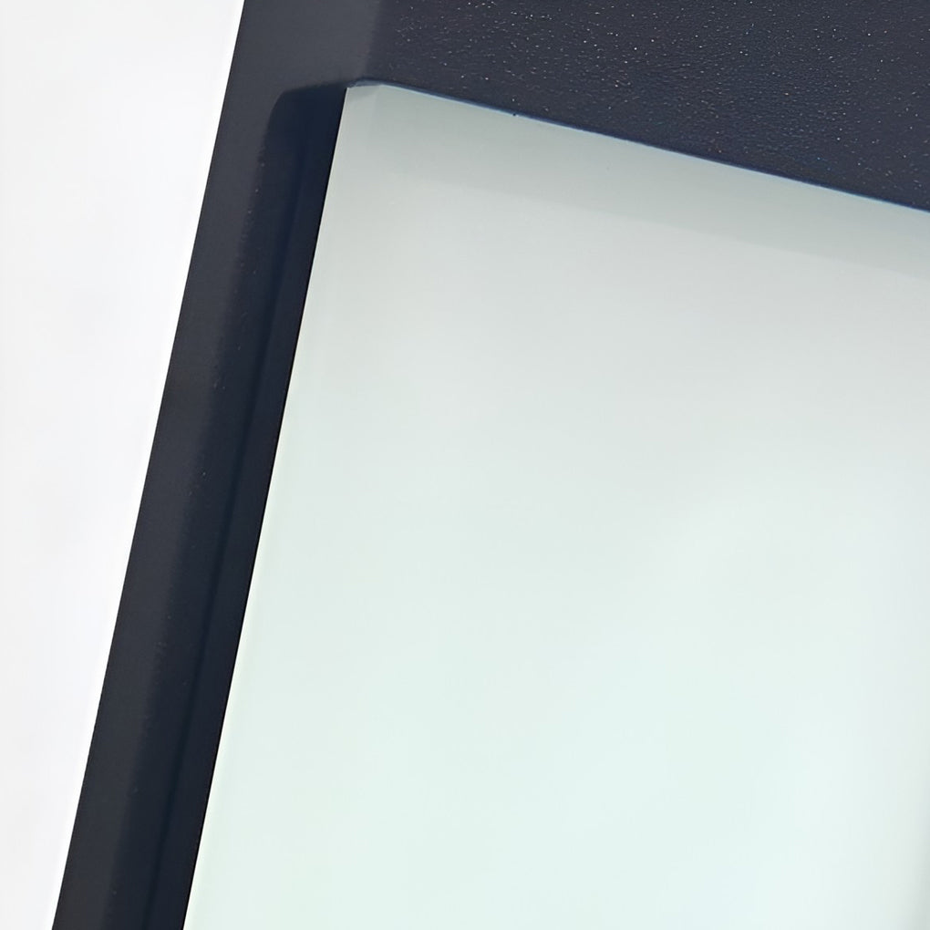 Laon Rectangular LED Light-controlled Aluminum Outdoor Sconce Light