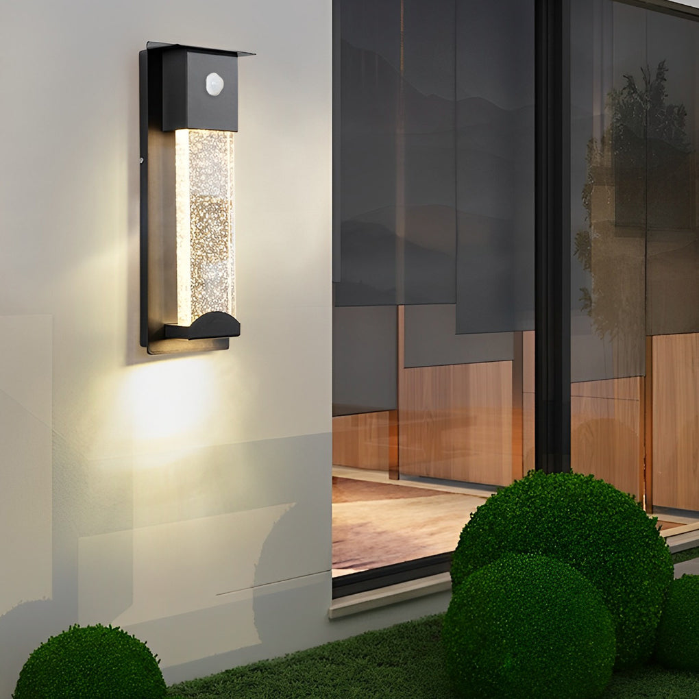 Patricia Minimalist Bubble LED Glass Outdoor Wall Lamp