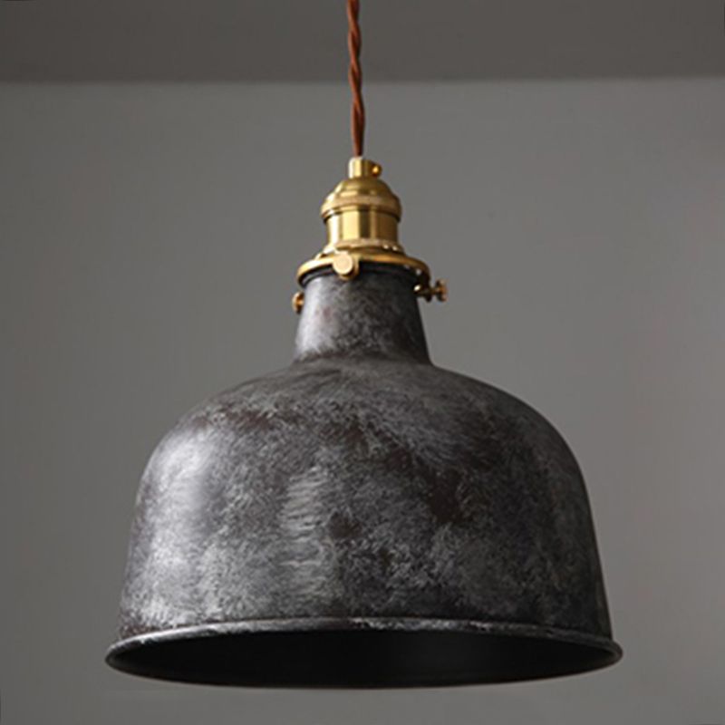 Silva Aged Rusty Vintage Rustic Finish Pendant Light, 3 Style