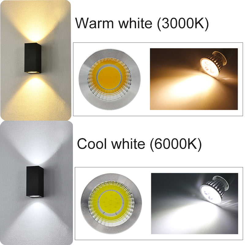 Ray Minimalist Square Outdoor Wall Lamp