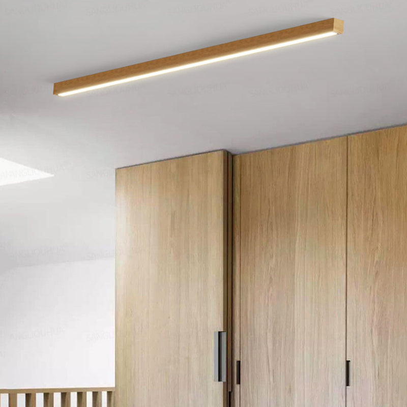 Arisha Linear Ceiling Light, Wood, 23.6"/39.4"