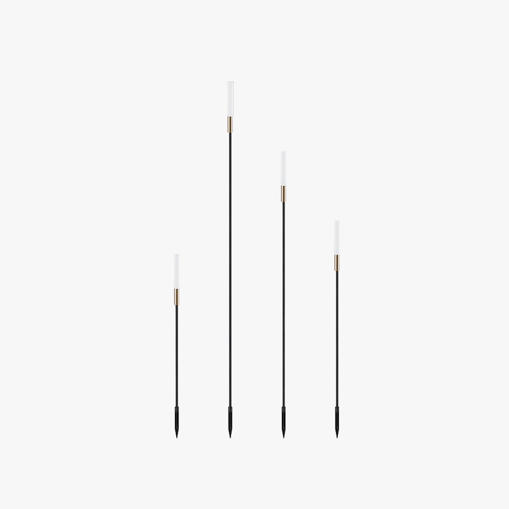 Ray Modern Reed Solar Outdoor Post Light