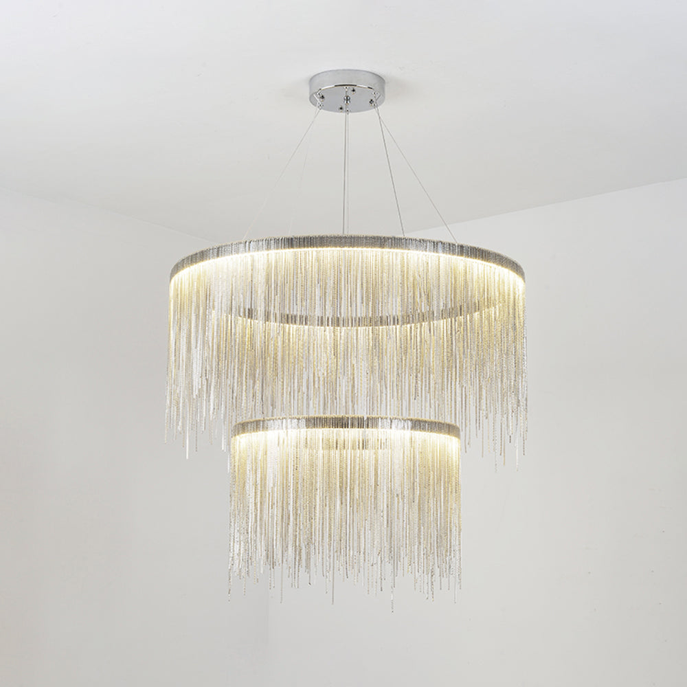 Arisha Tassel Chain Art Deco Pendant Light Living Room Hall
