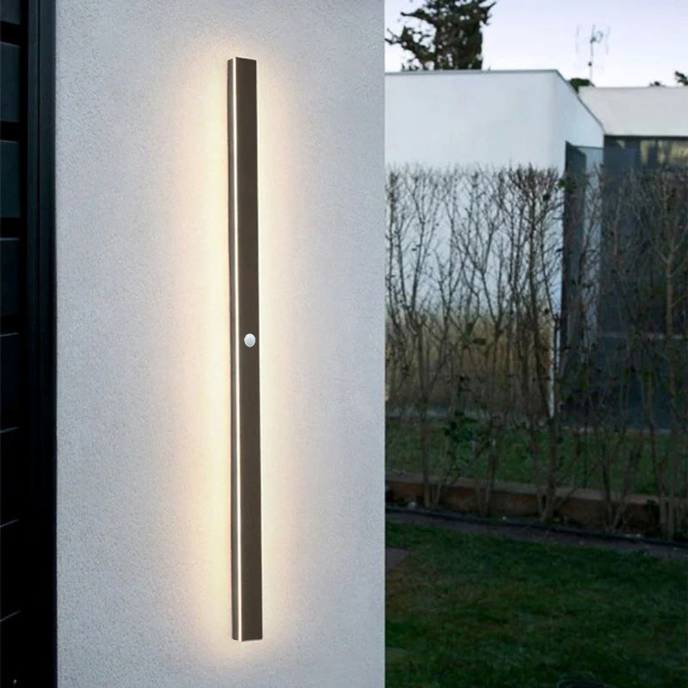 Arisha Sleek Minimalist Rimless Linear Outdoor Wall Light
