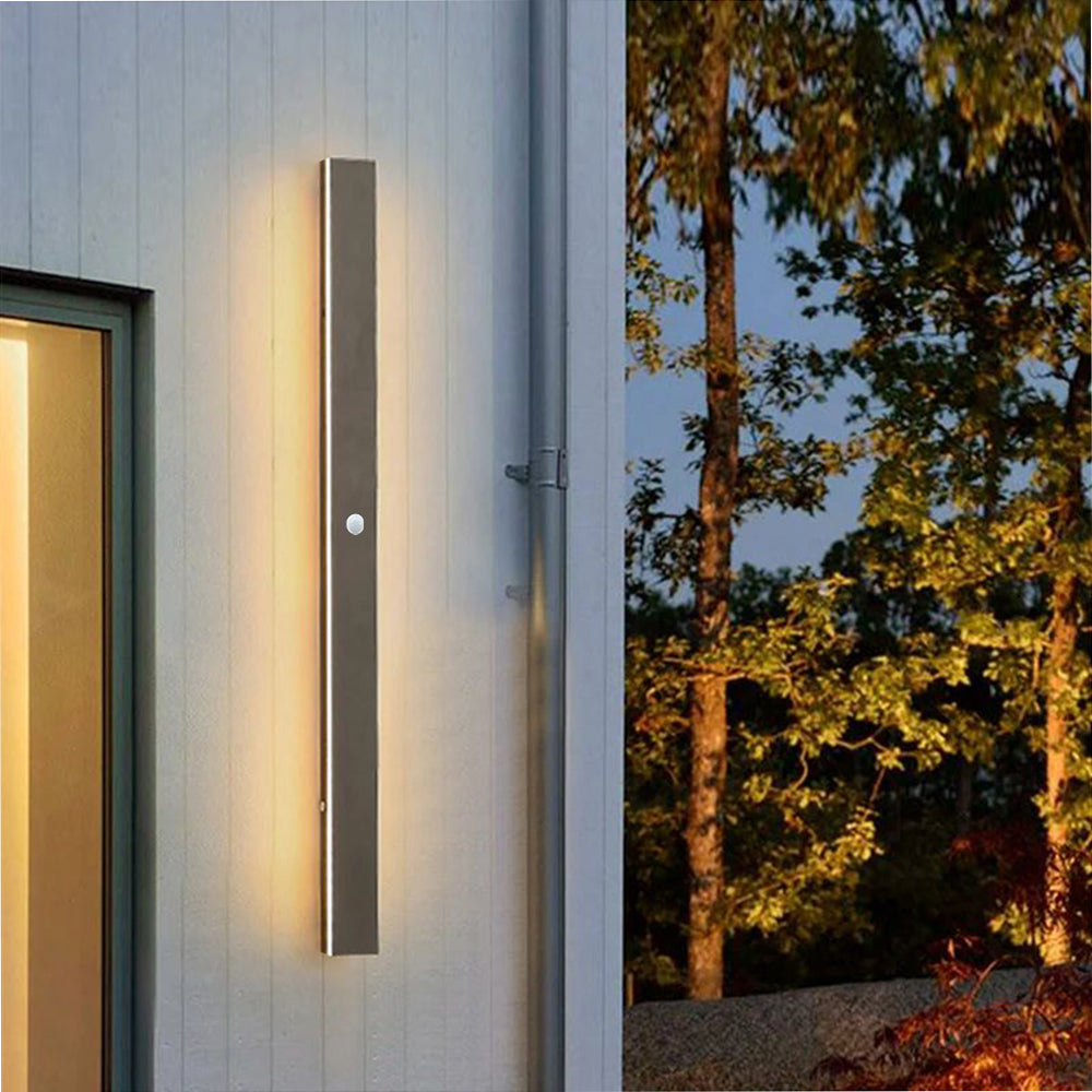 Arisha Sleek Minimalist Rimless Linear Outdoor Wall Light