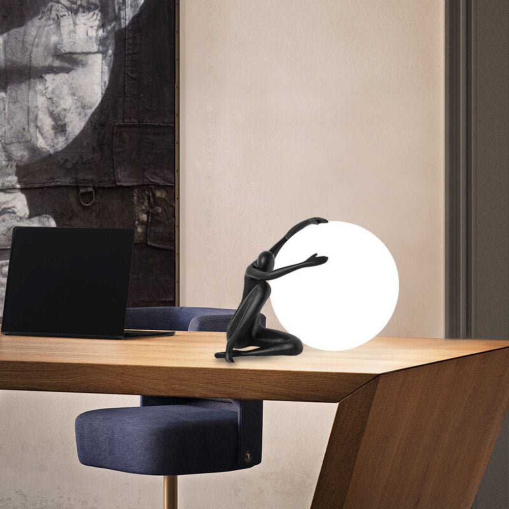 Cosmo Humanoid Ball Holding Table Lamp