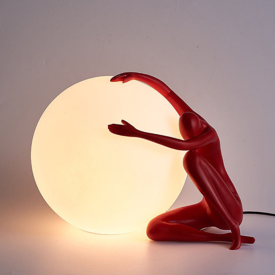 Cosmo Humanoid Ball Holding Table Lamp
