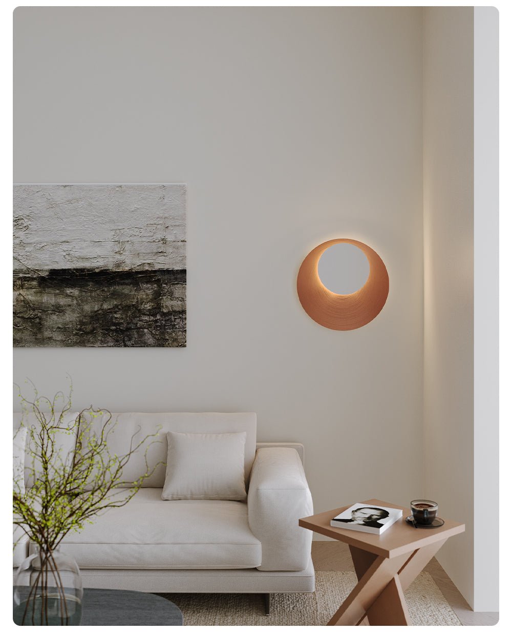 Crescent Halo Wall Sconce