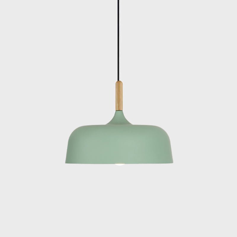 Sylivenne Pendant Lamp White Shade Wood