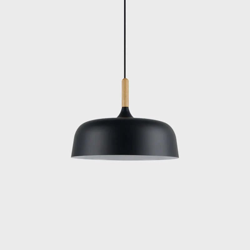 Sylivenne Pendant Lamp White Shade Wood