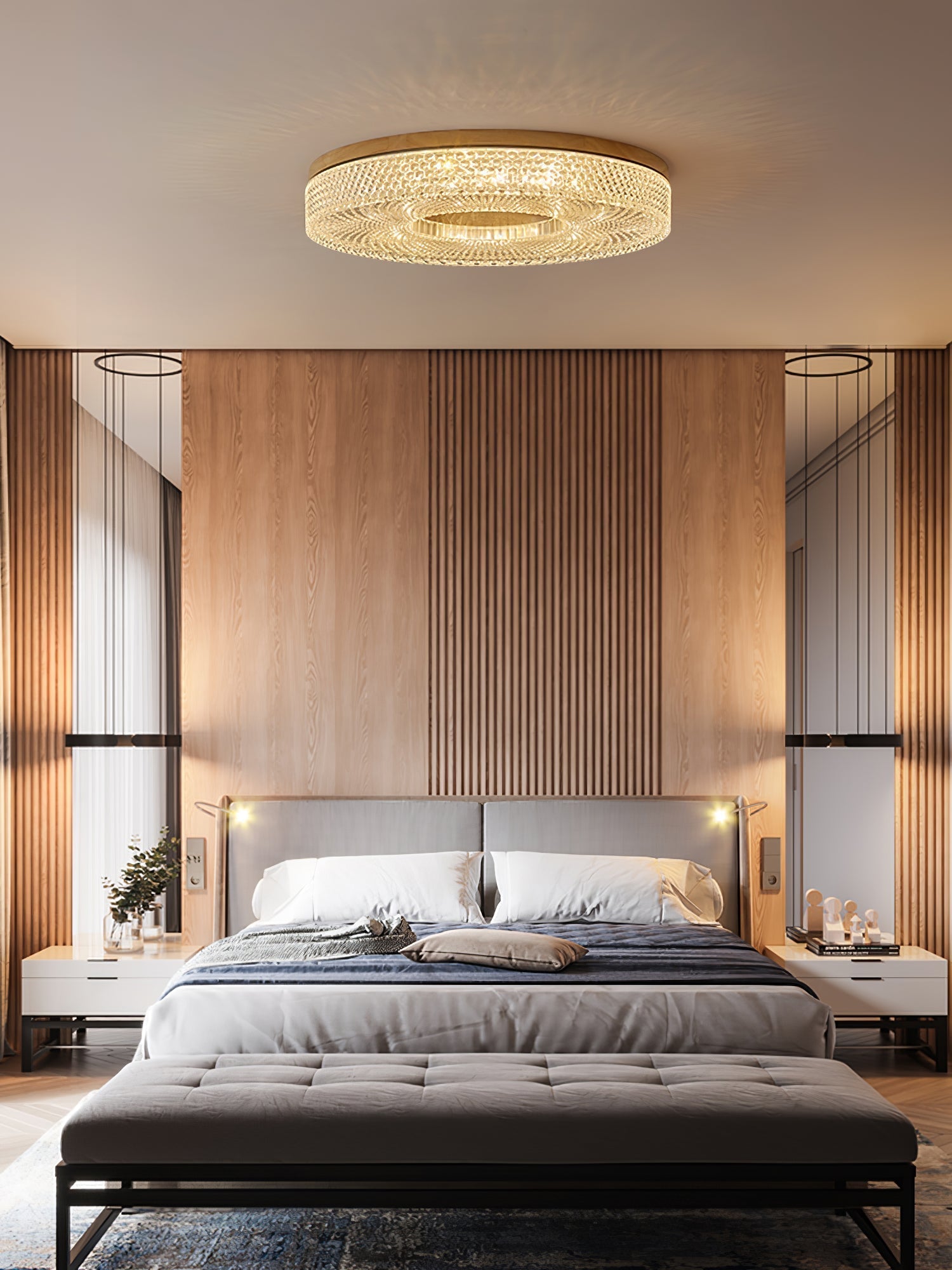 Nirinelle Ceiling Lamp Acrylic Ring Modern Minimalist