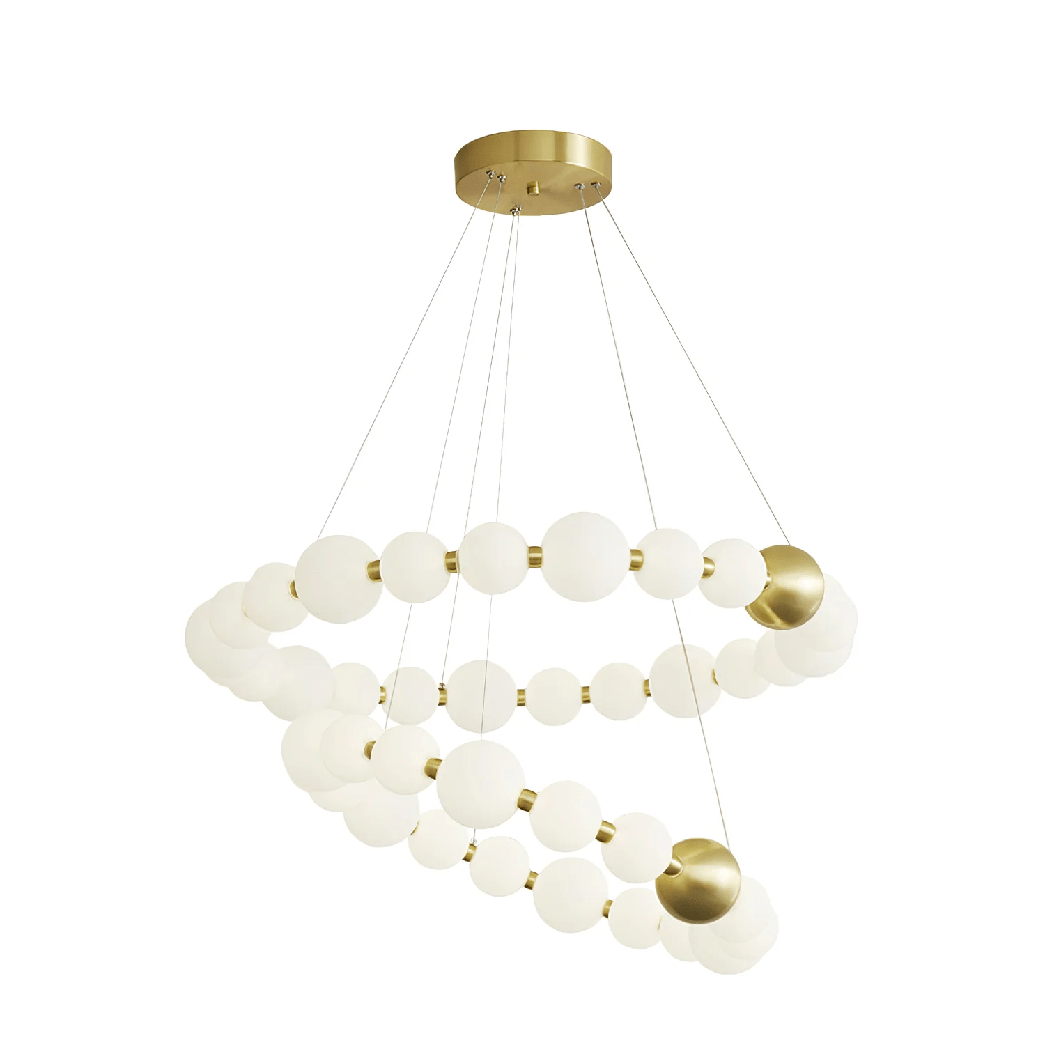 Hevrin Elegance Art Pearls Plastic Chandelier