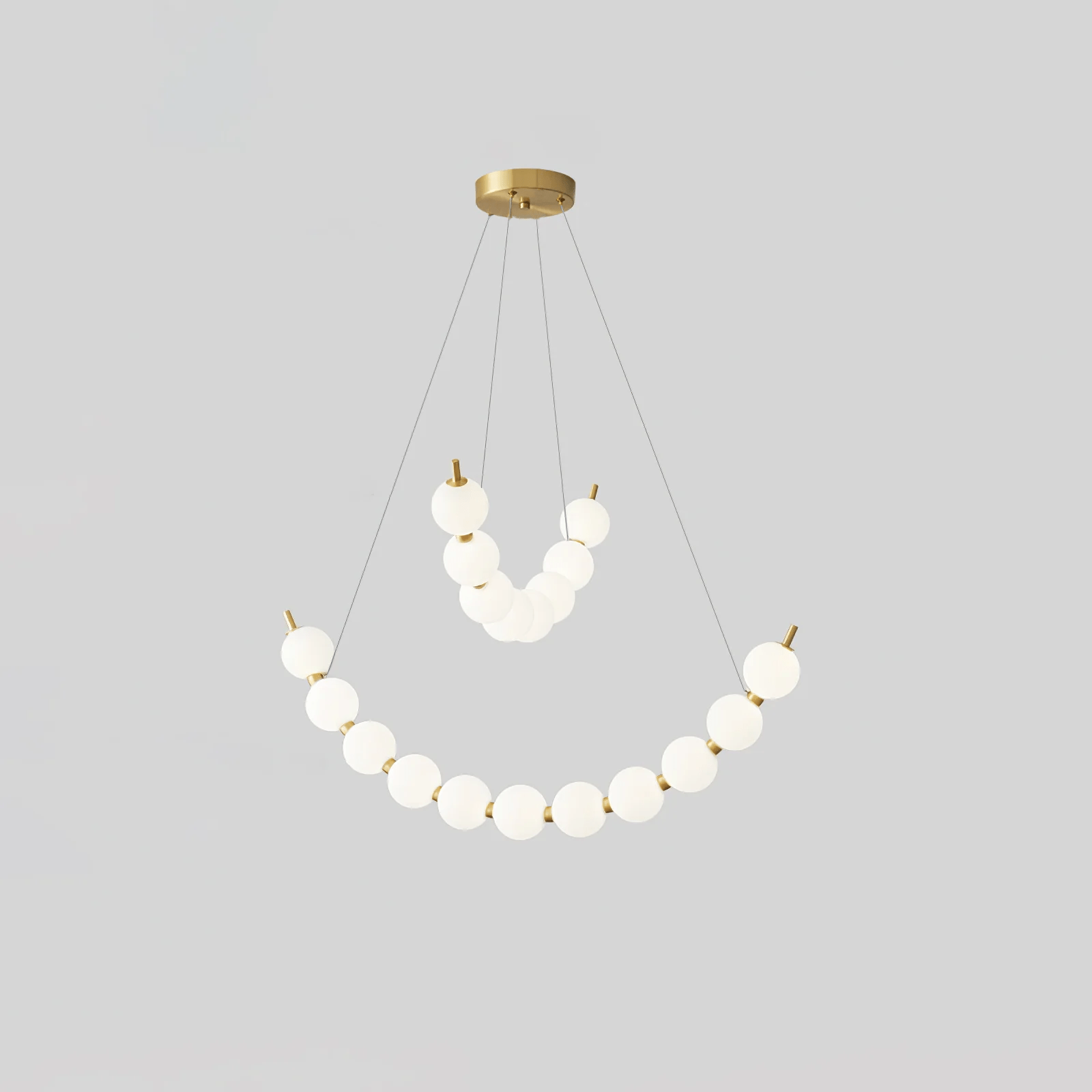Hevrin Elegance Art Pearls Plastic Chandelier