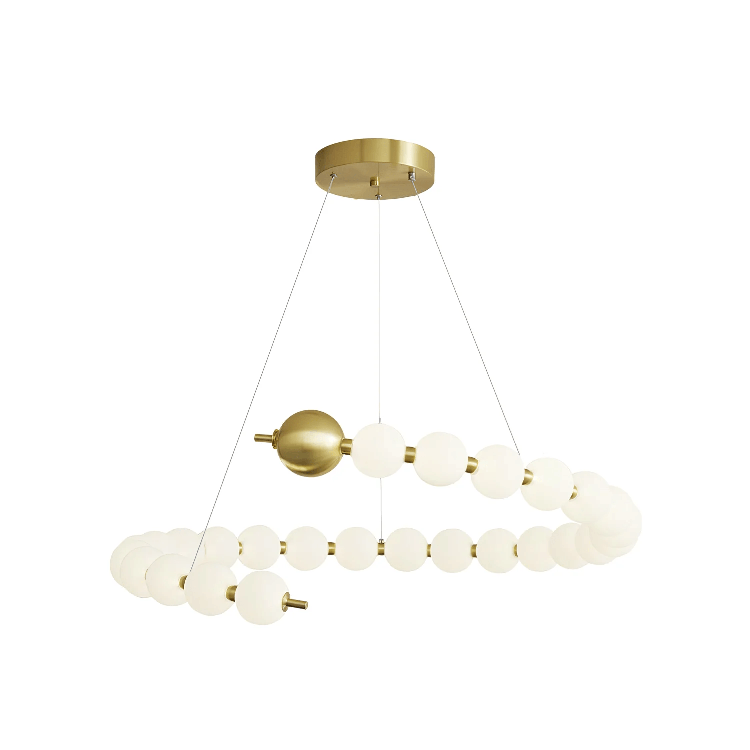 Hevrin Elegance Art Pearls Plastic Chandelier