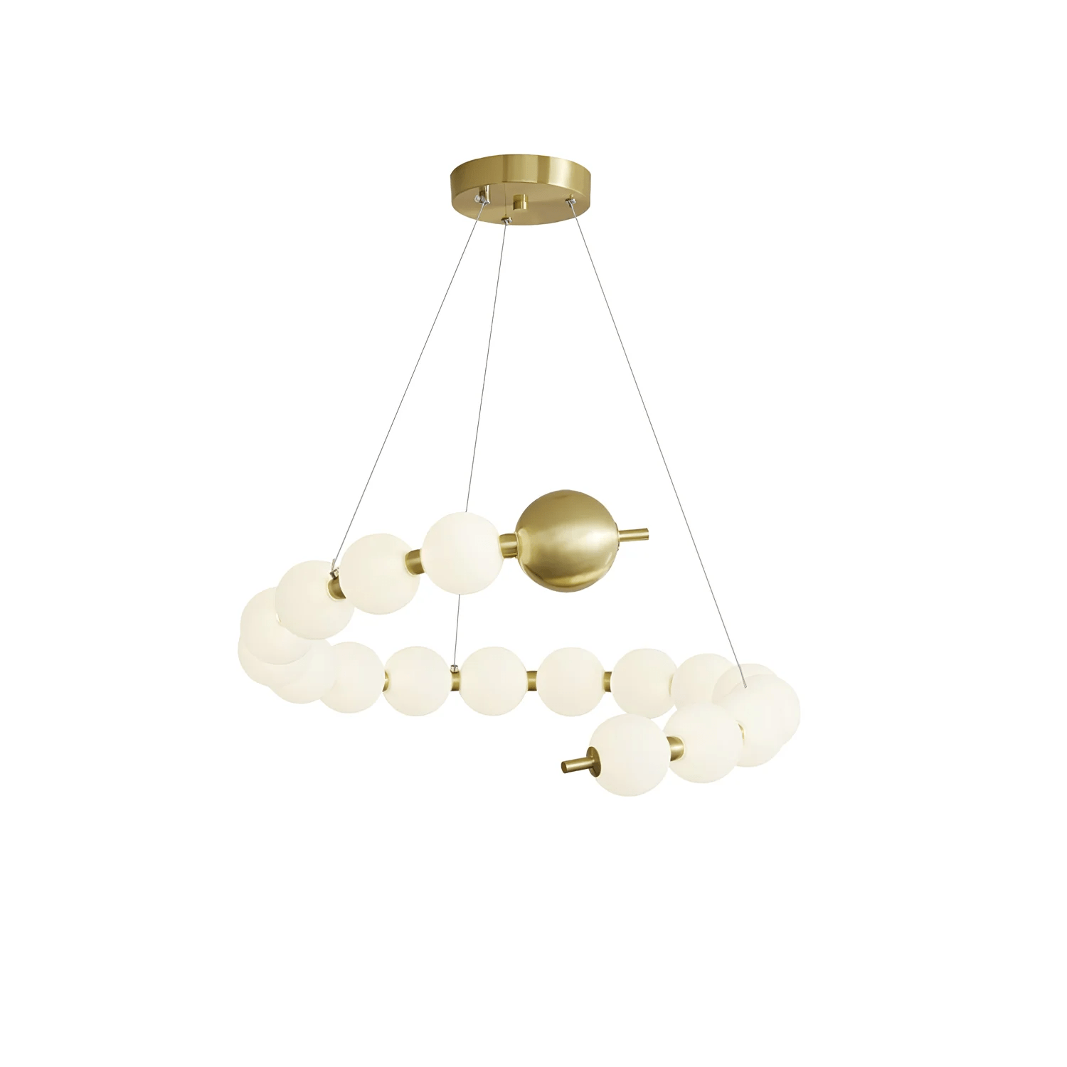 Hevrin Elegance Art Pearls Plastic Chandelier
