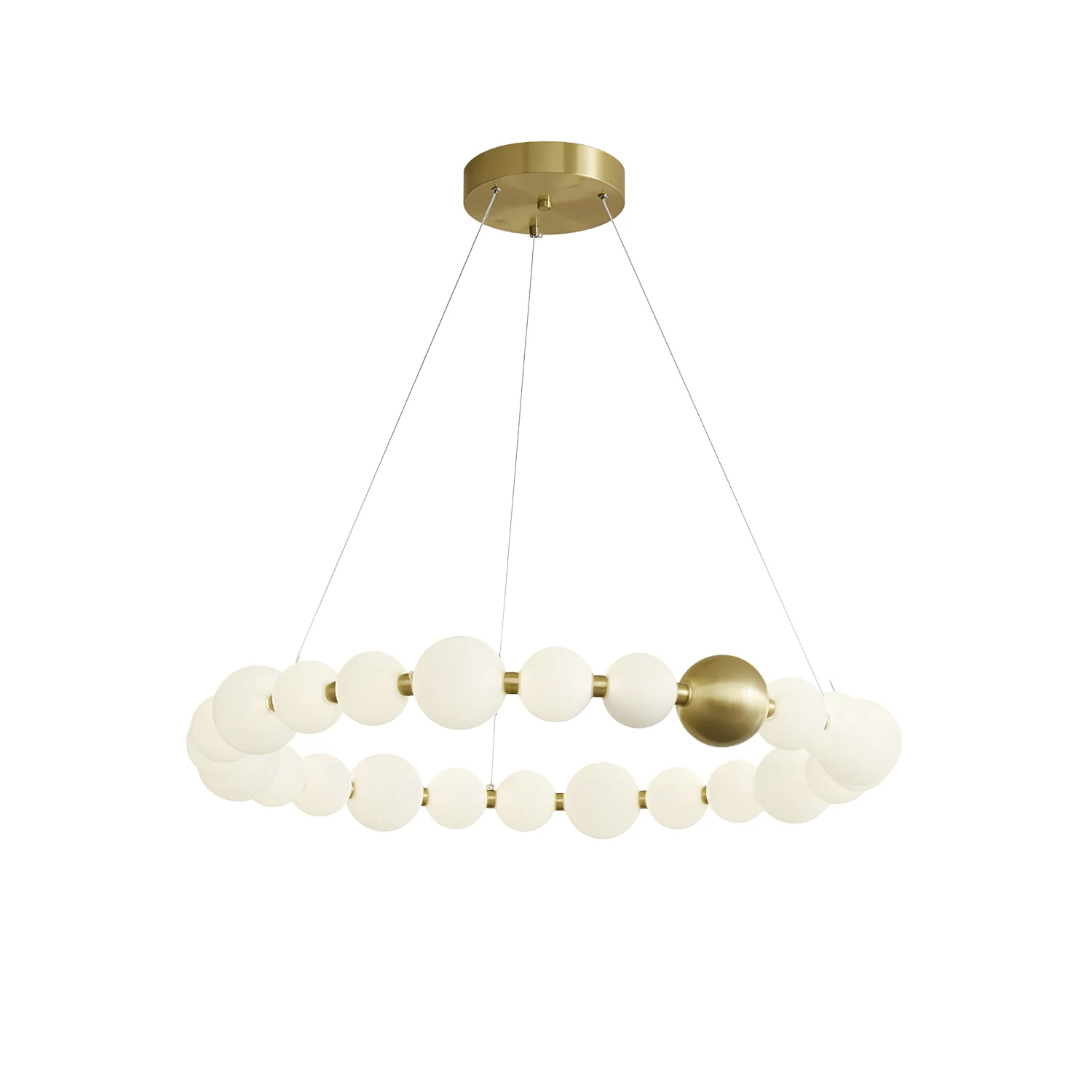 Hevrin Elegance Art Pearls Plastic Chandelier