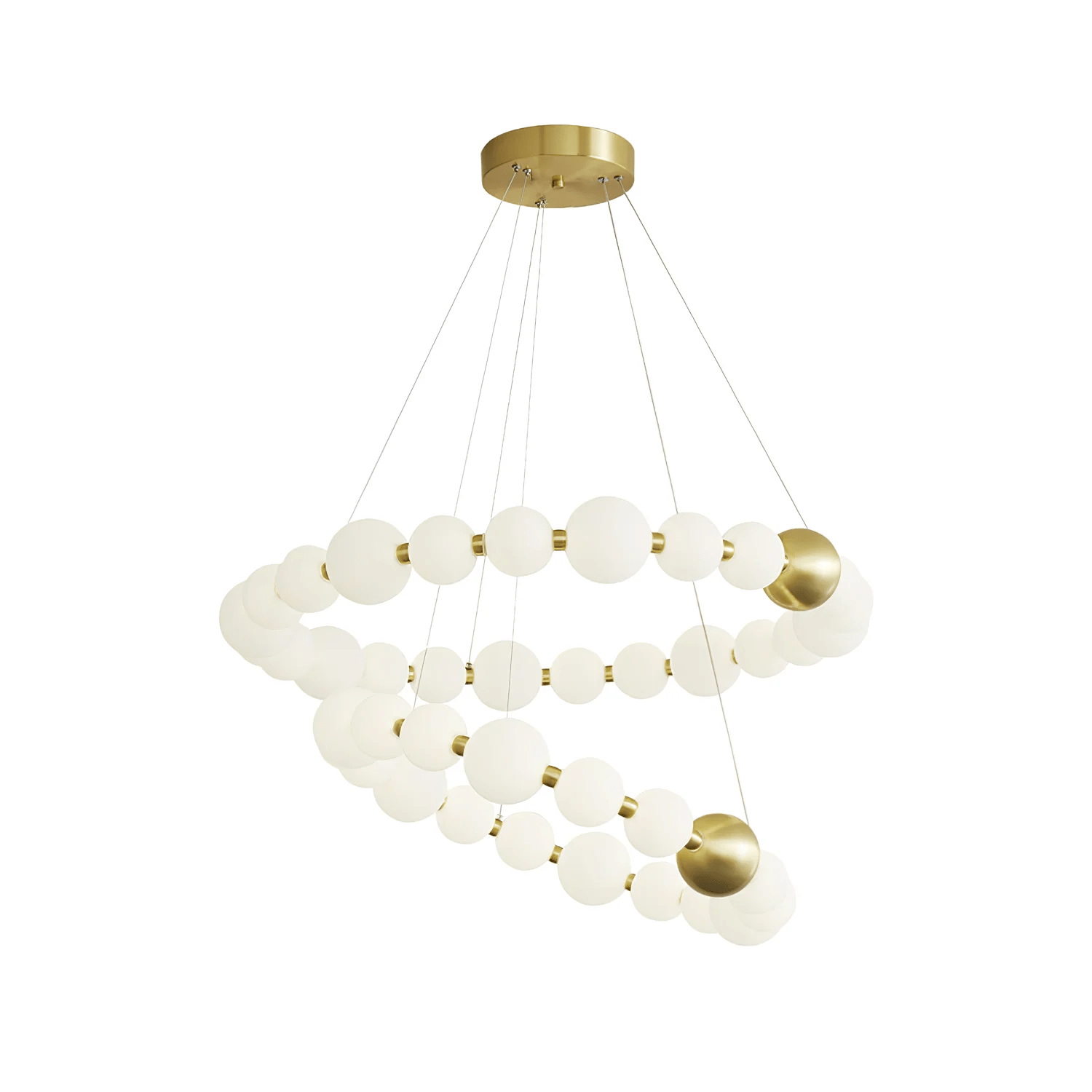 Hevrin Elegance Art Pearls Plastic Chandelier
