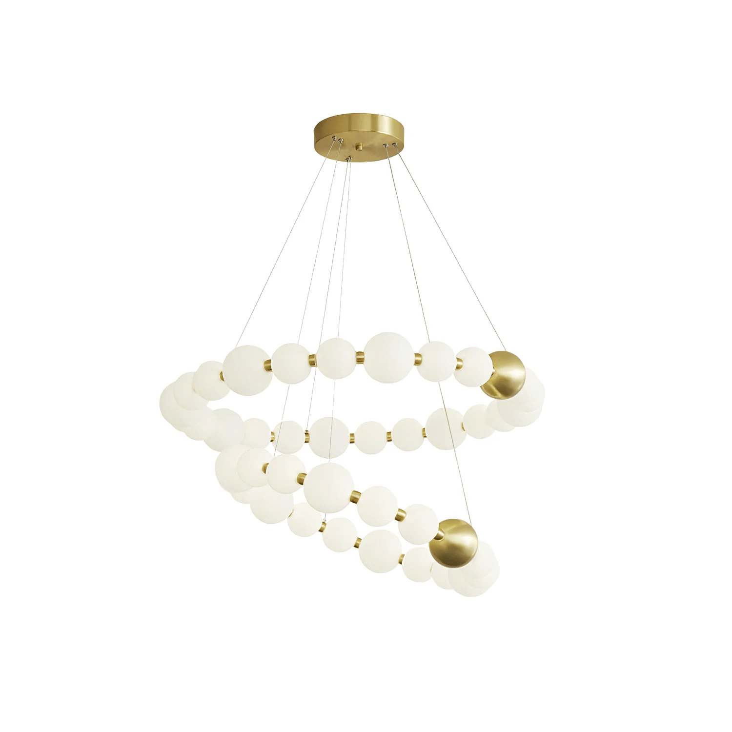 Hevrin Elegance Art Pearls Plastic Chandelier