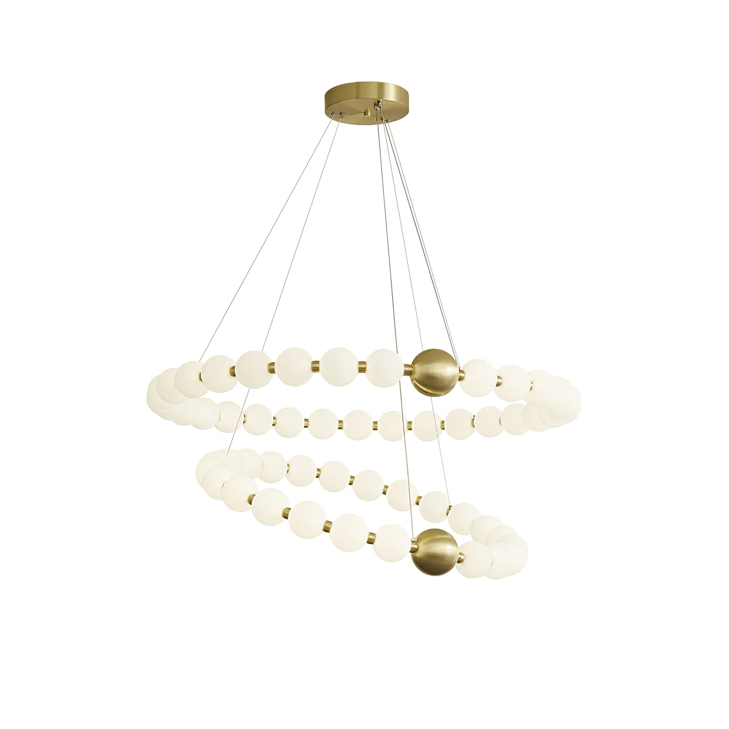 Hevrin Elegance Art Pearls Plastic Chandelier