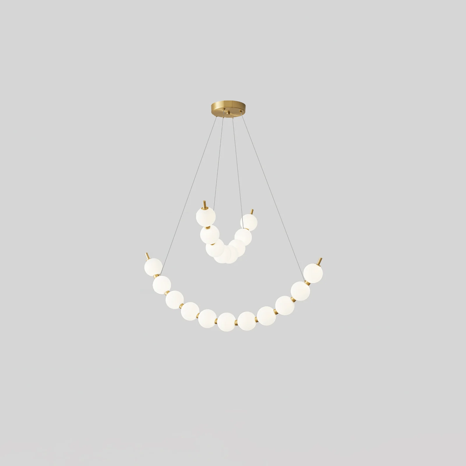 Hevrin Elegance Art Pearls Plastic Chandelier