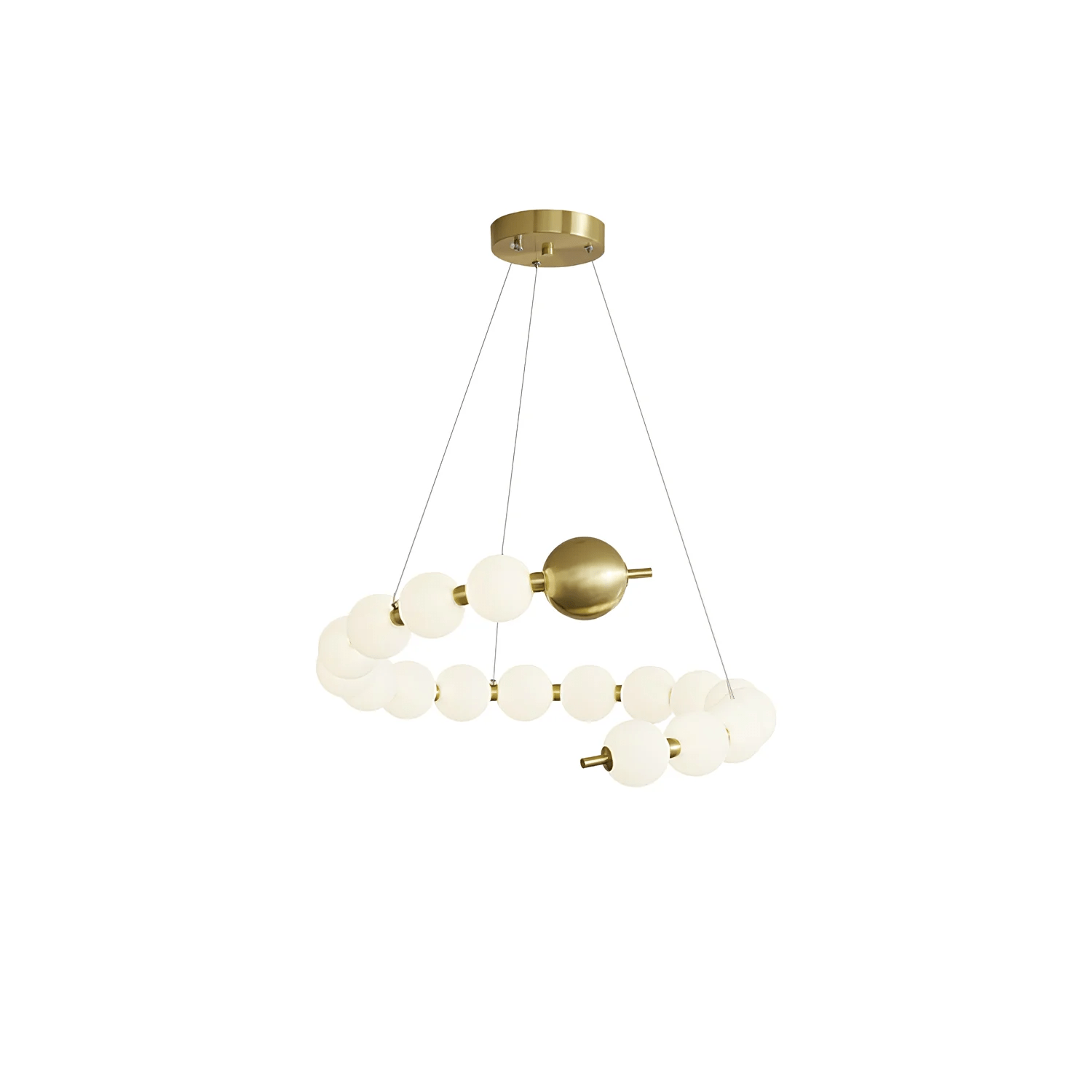 Hevrin Elegance Art Pearls Plastic Chandelier