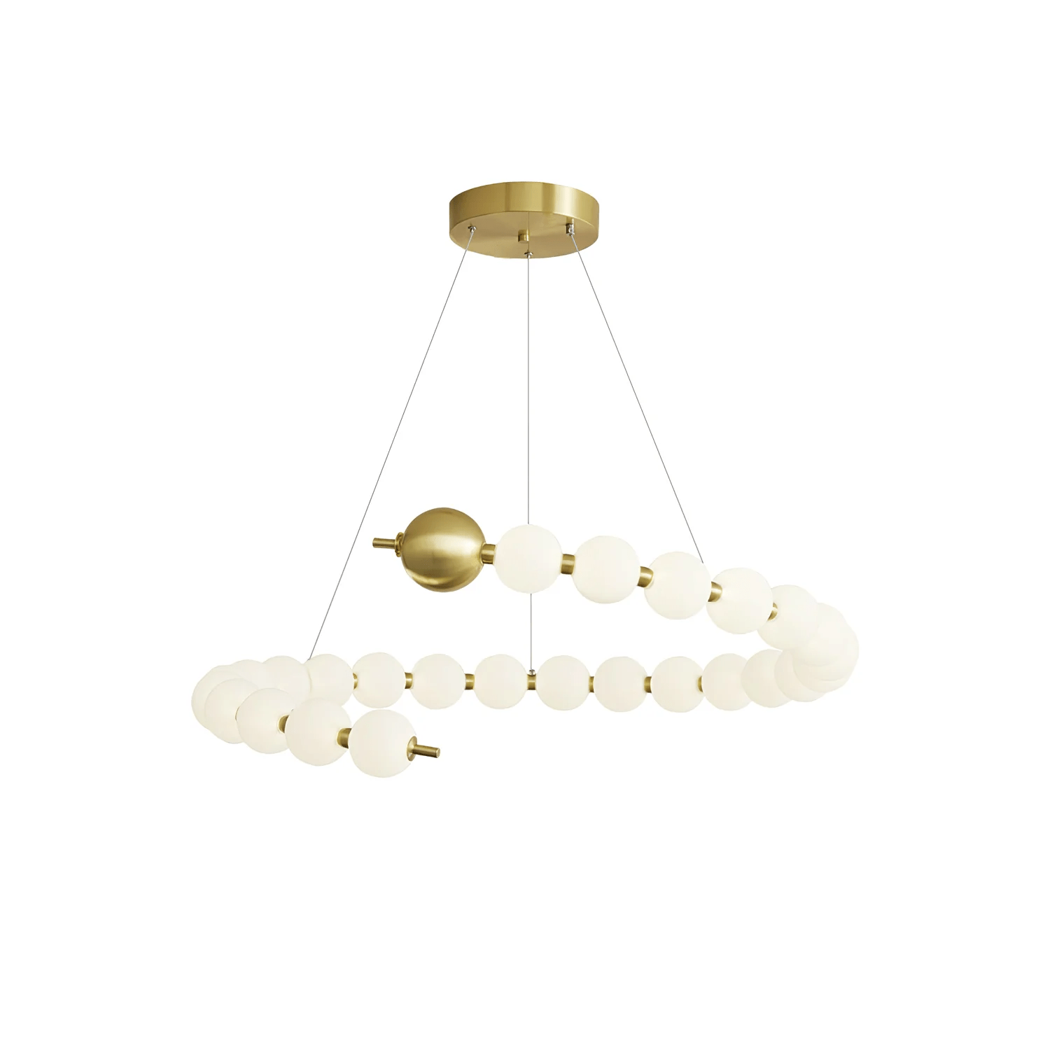 Hevrin Elegance Art Pearls Plastic Chandelier