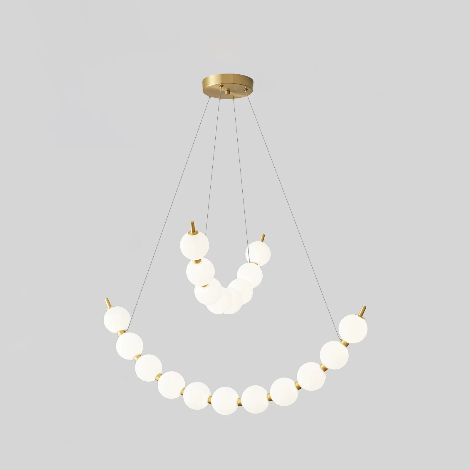 Hevrin Elegance Art Pearls Plastic Chandelier