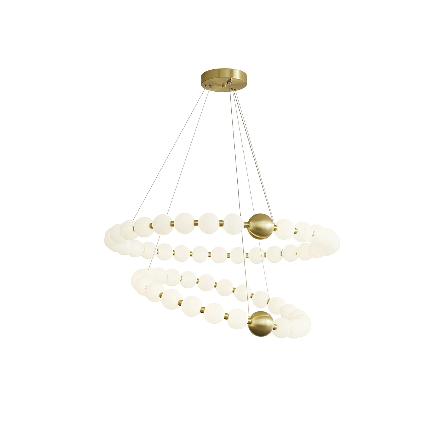 Hevrin Elegance Art Pearls Plastic Chandelier