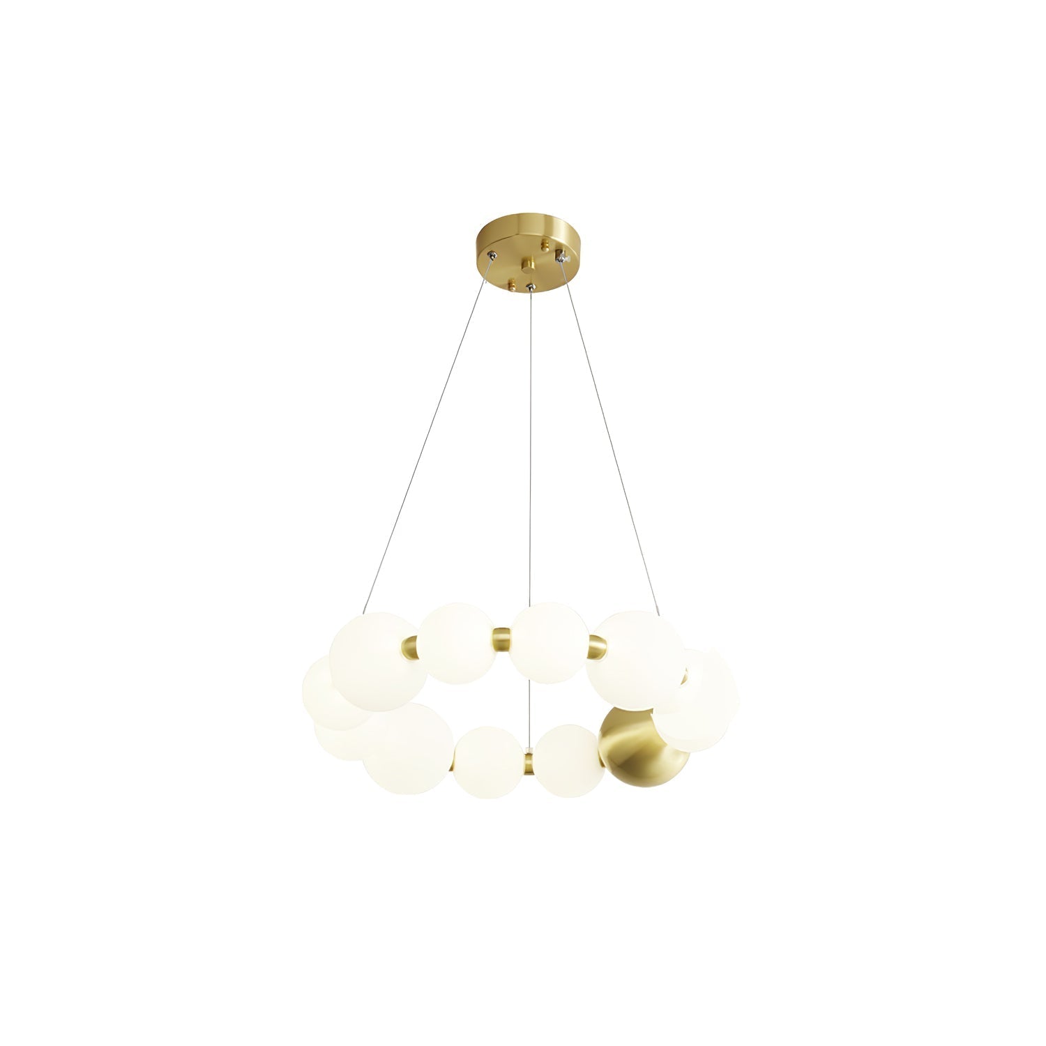 Hevrin Elegance Art Pearls Plastic Chandelier