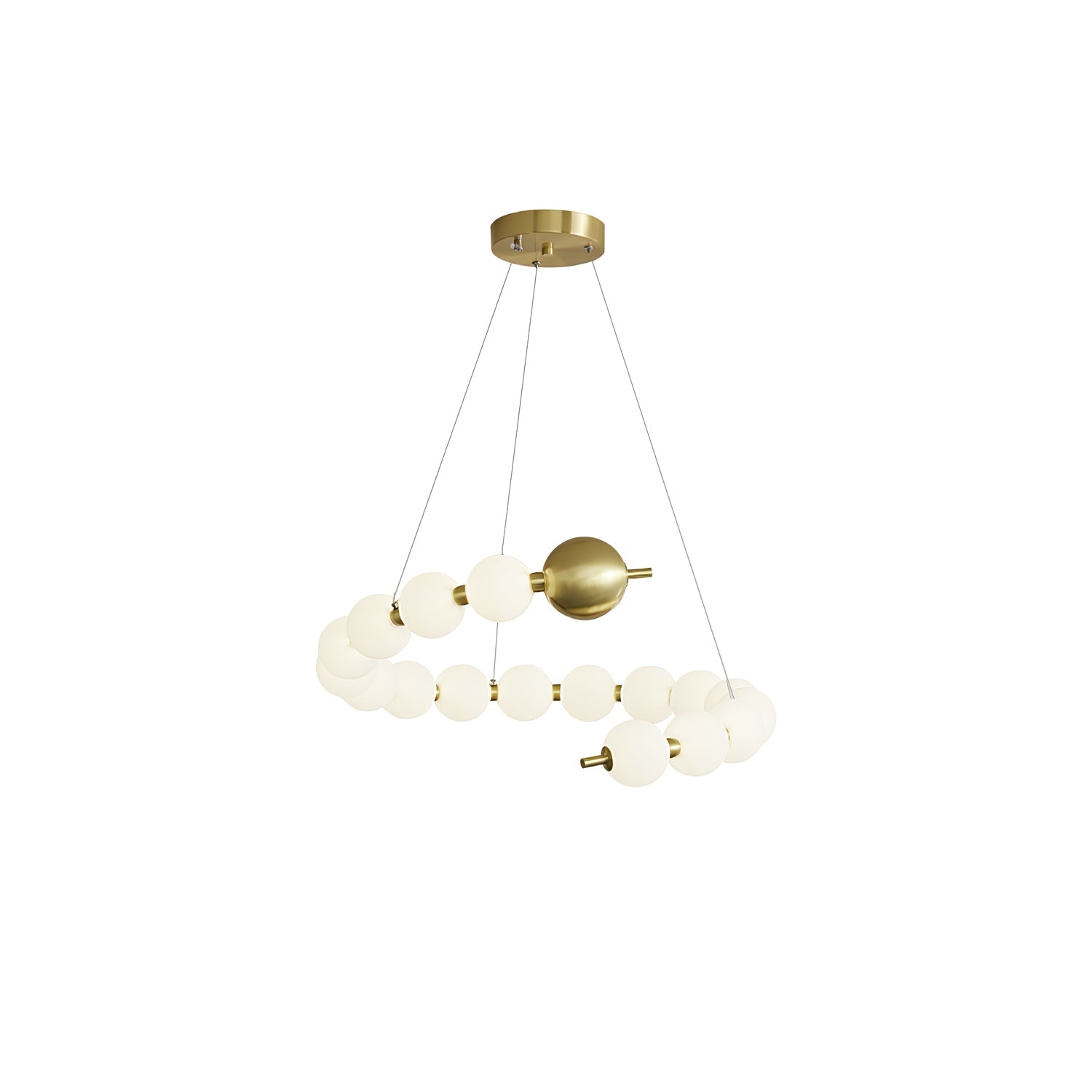 Hevrin Elegance Art Pearls Plastic Chandelier