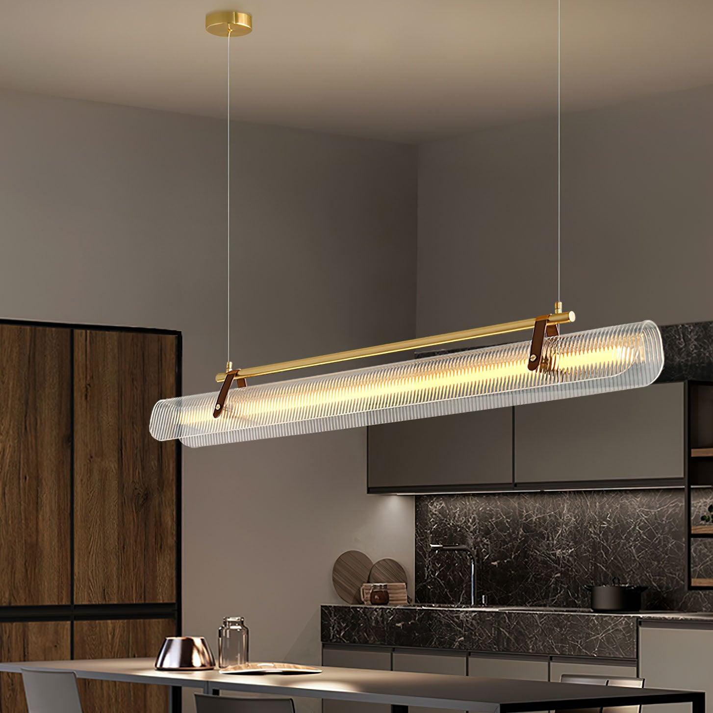 Niraenne Pendant Lamp Acrylic Linear Modern for Dining Room