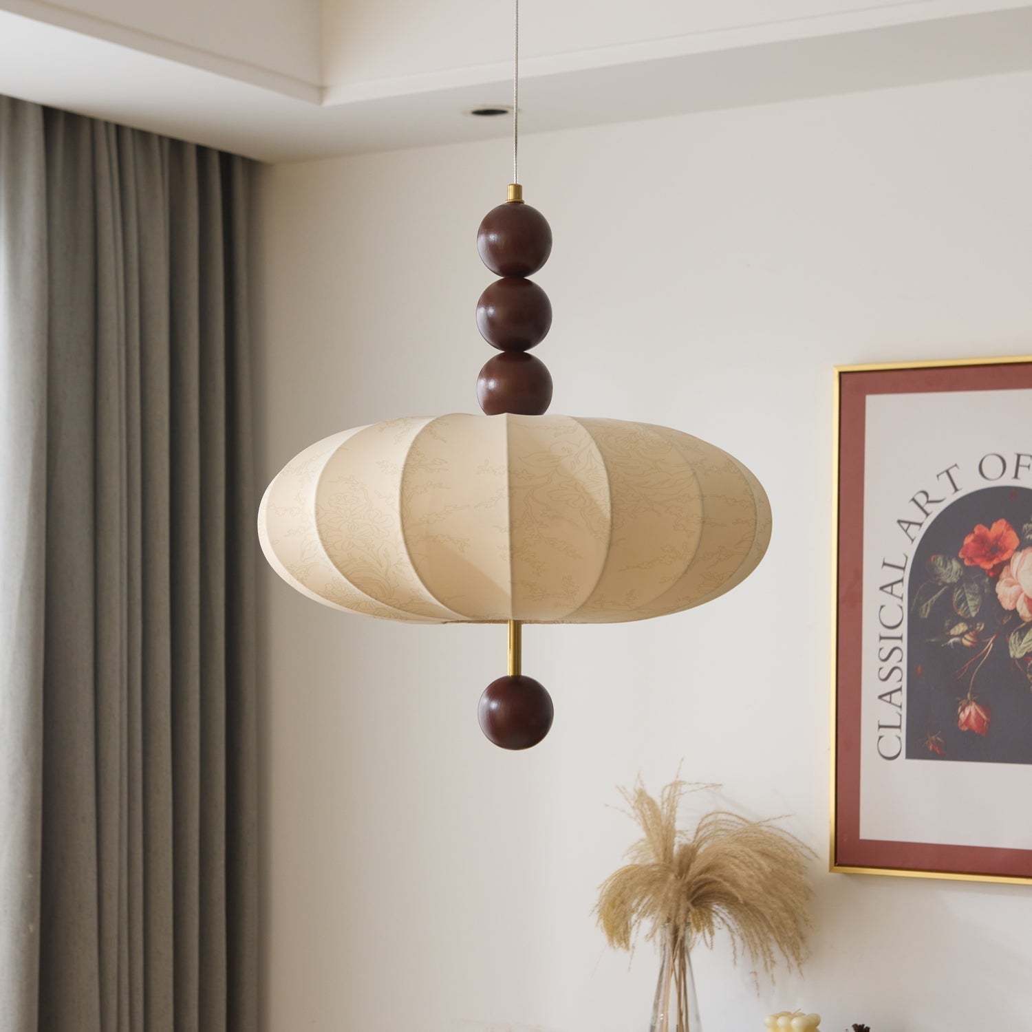 Koda Vintage Fabric Pendant Light