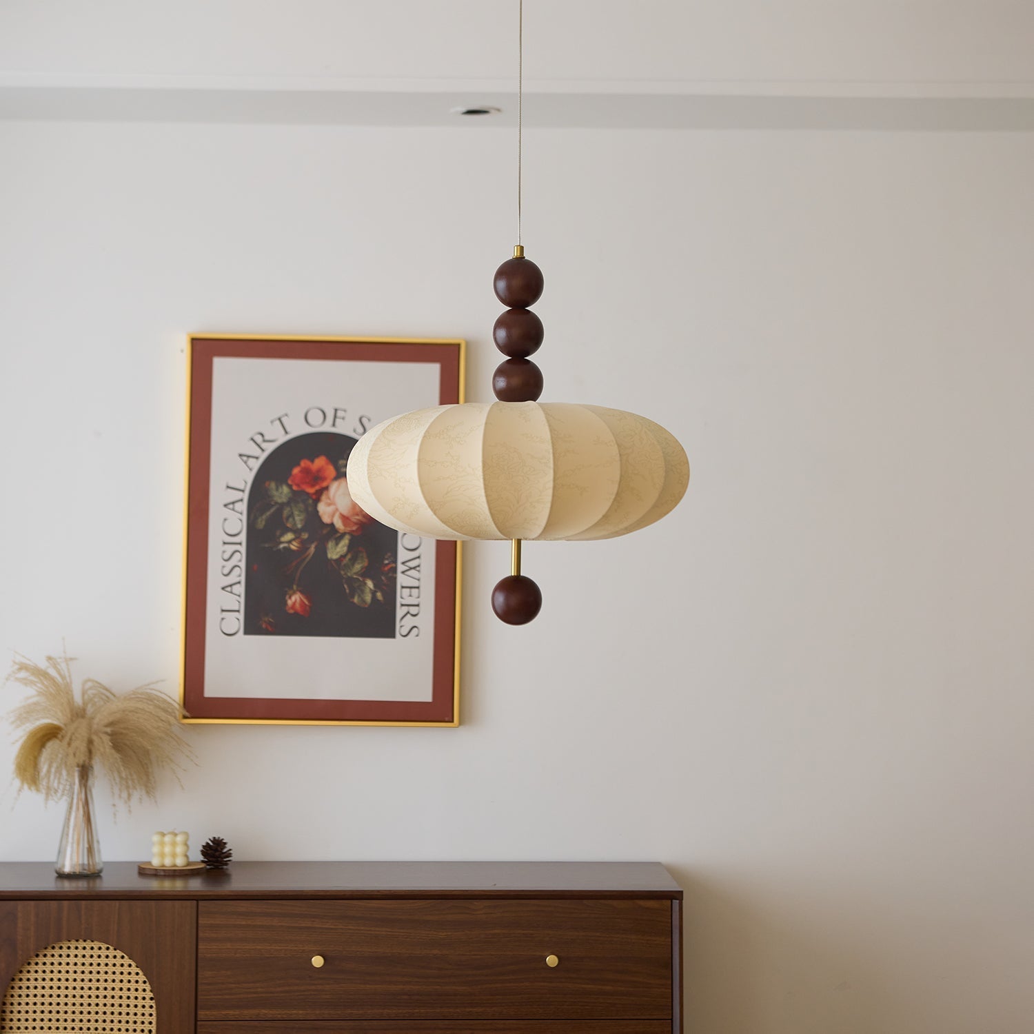 Koda Vintage Fabric Pendant Light