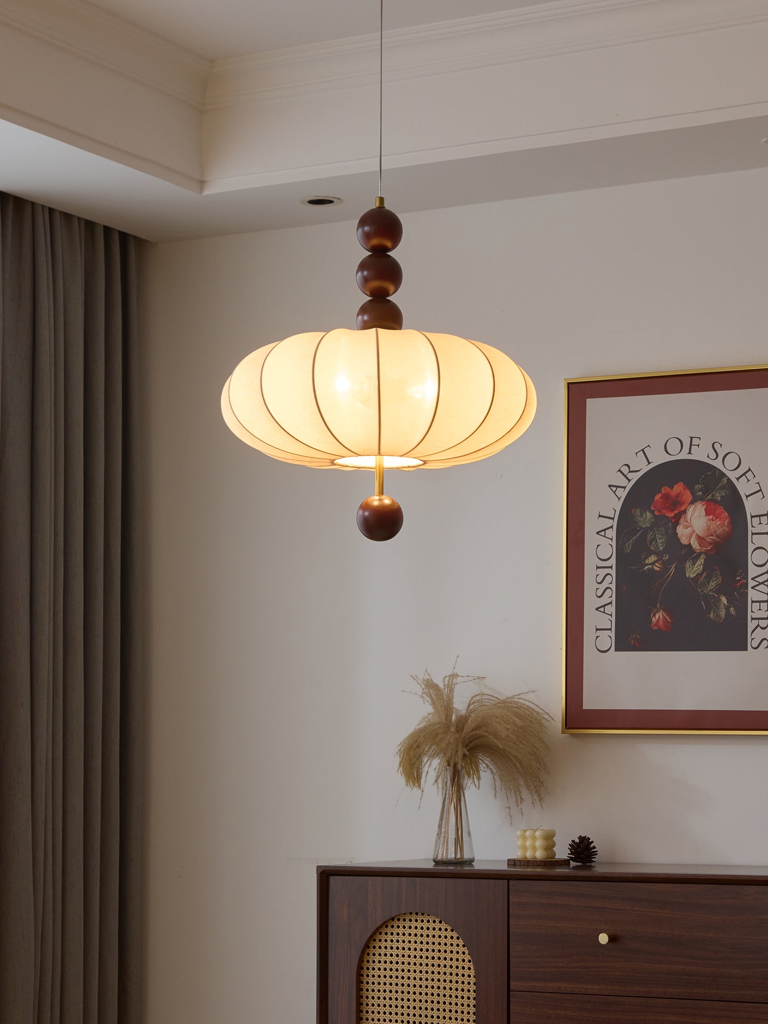 Koda Vintage Fabric Pendant Light