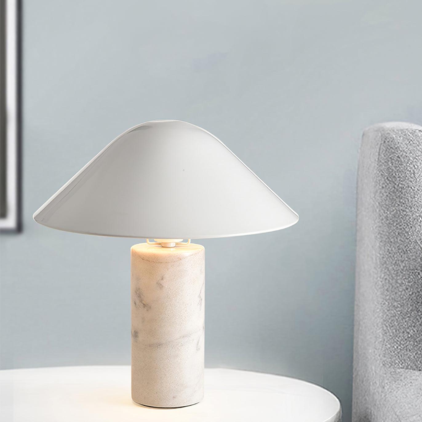 Elyrian Marble Minimalist Table Lamp