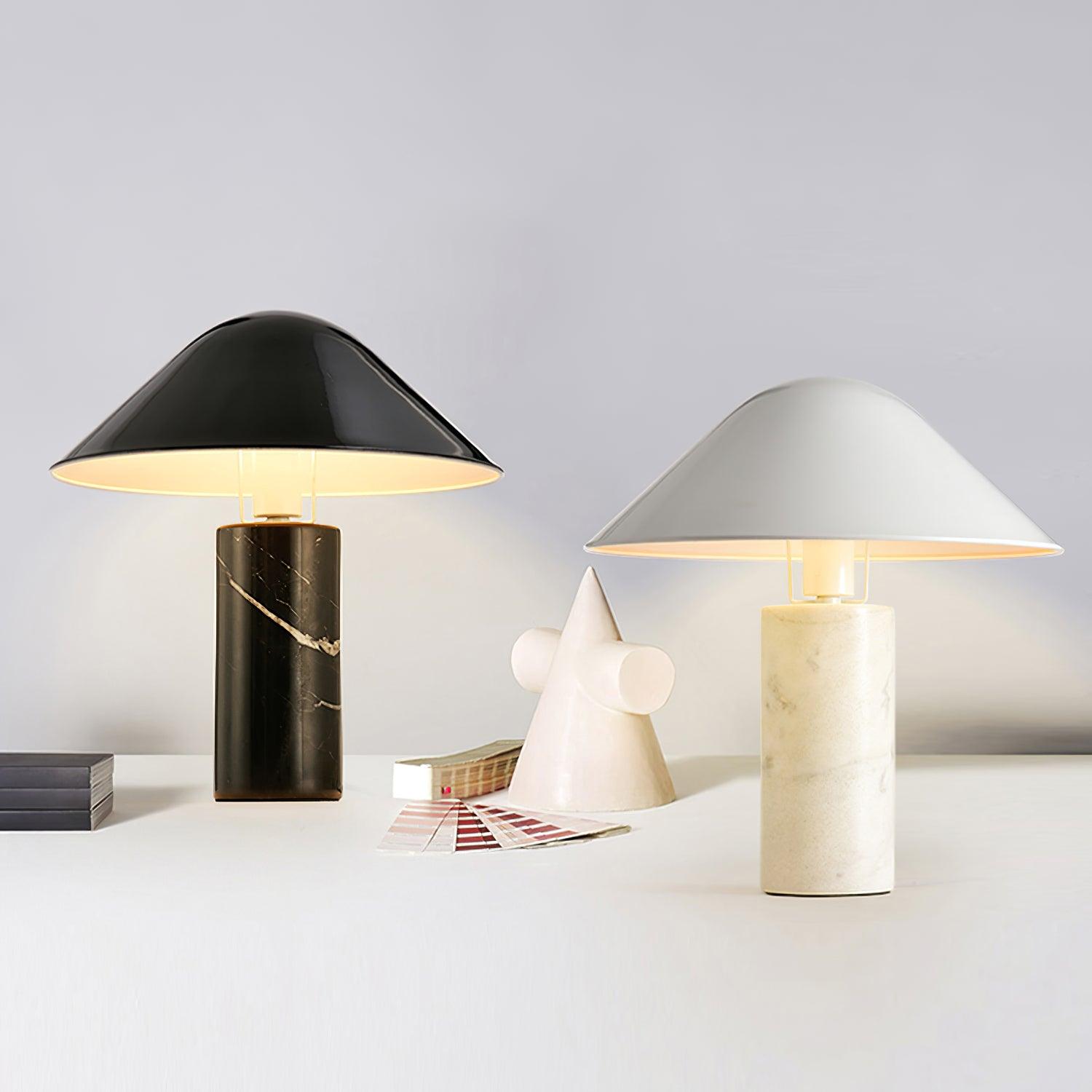 Elyrian Marble Minimalist Table Lamp
