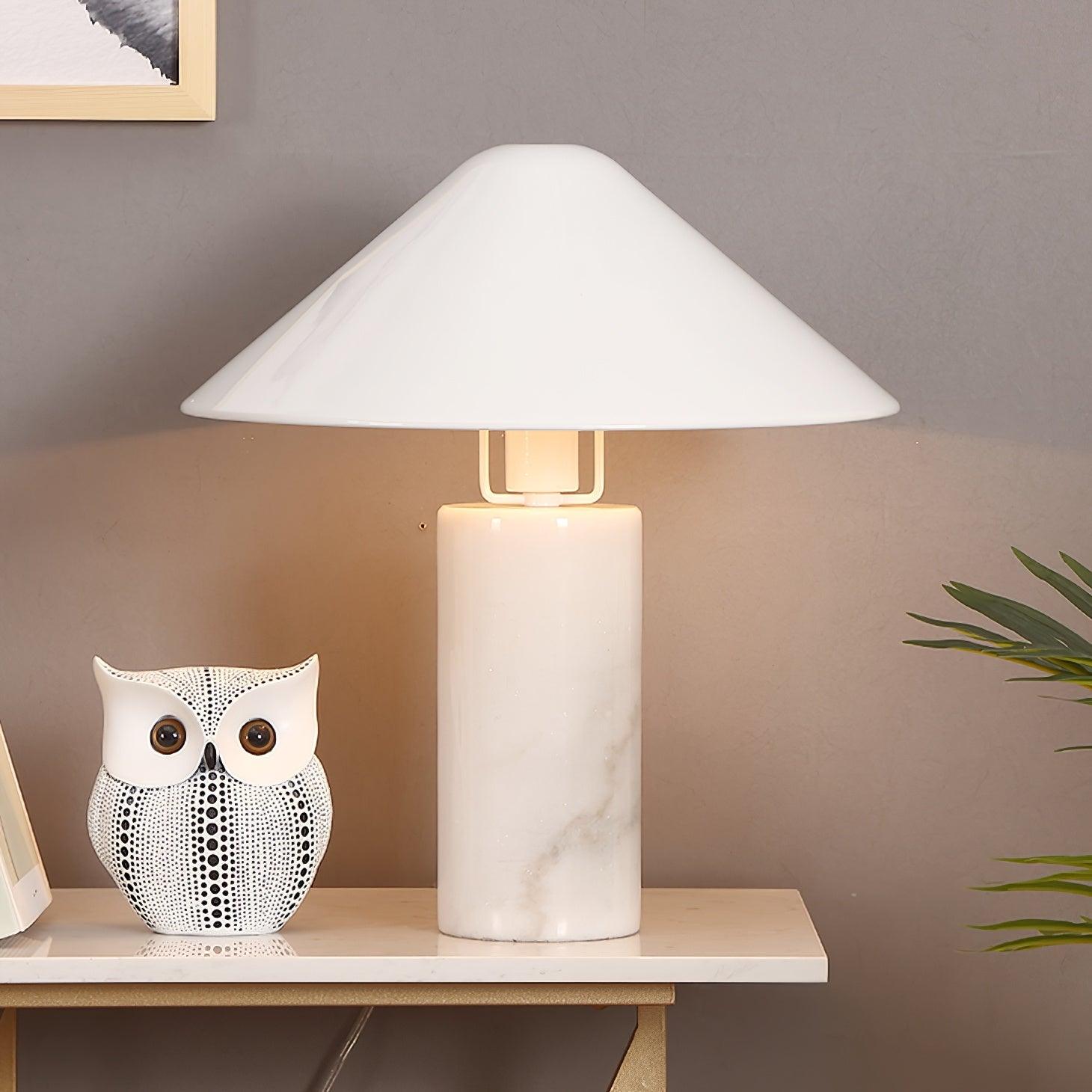Elyrian Marble Minimalist Table Lamp