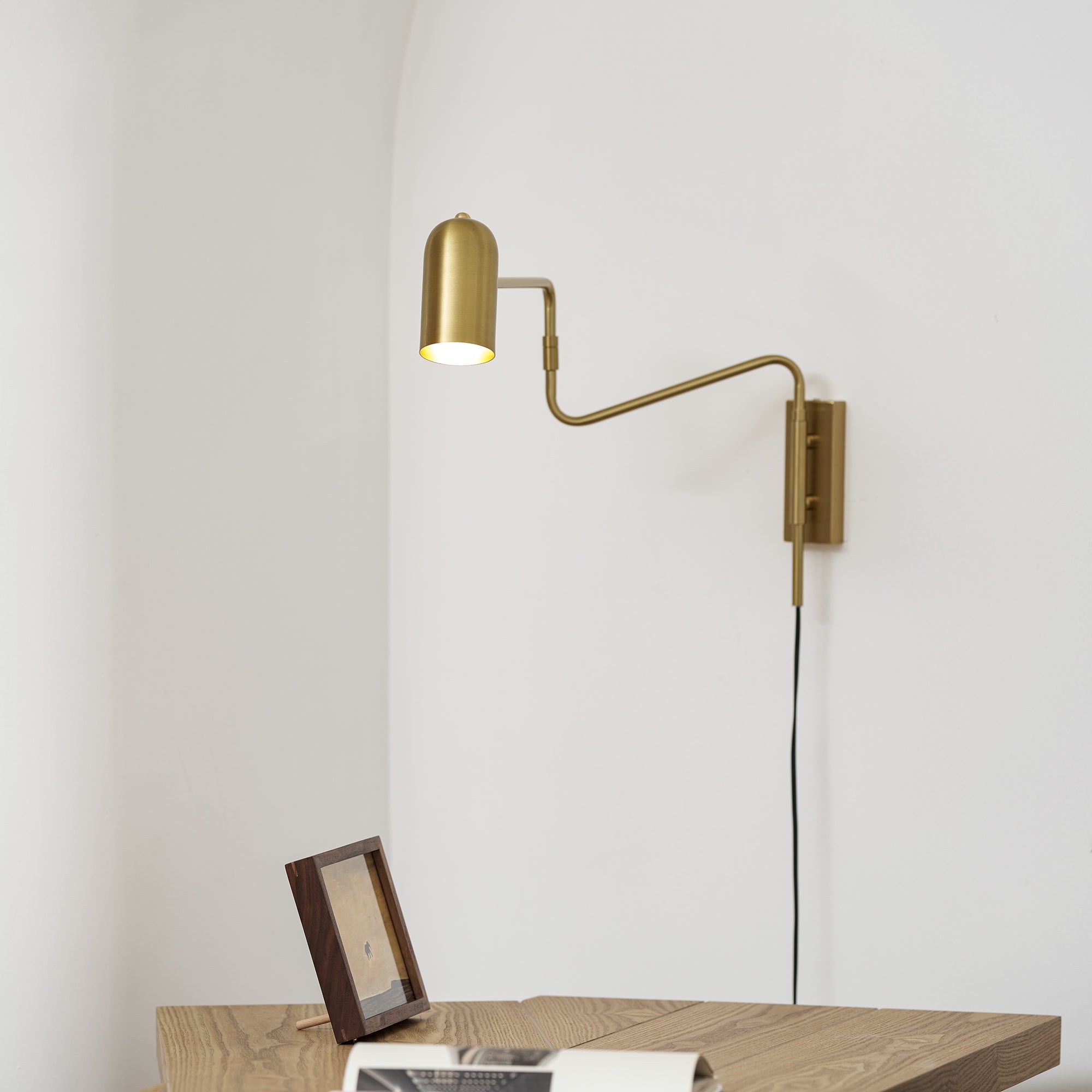 Havengrove Adjustable Arm Plug In Indoor Wall Light