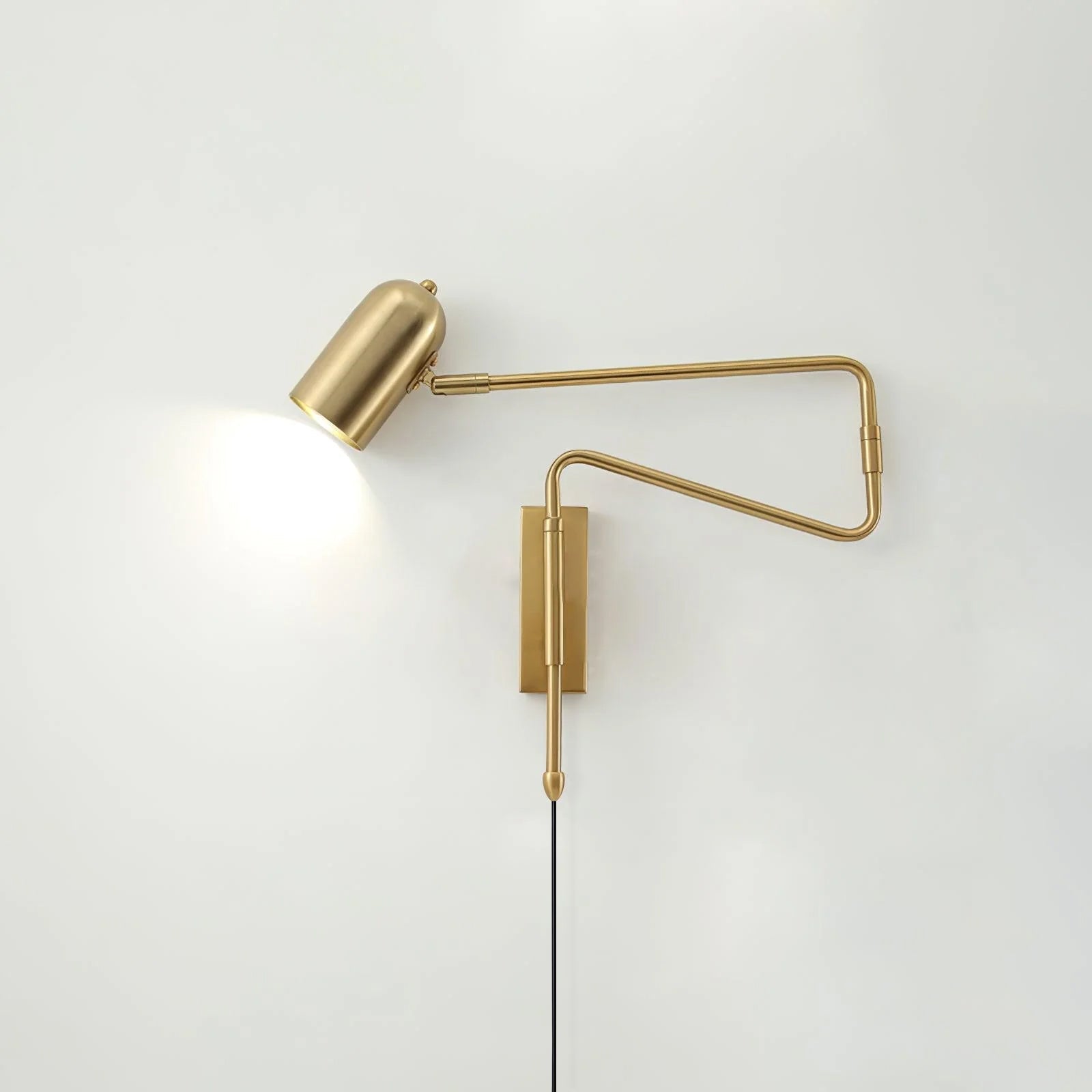 Nox Adjustable Arm Plug In Wall Lamp