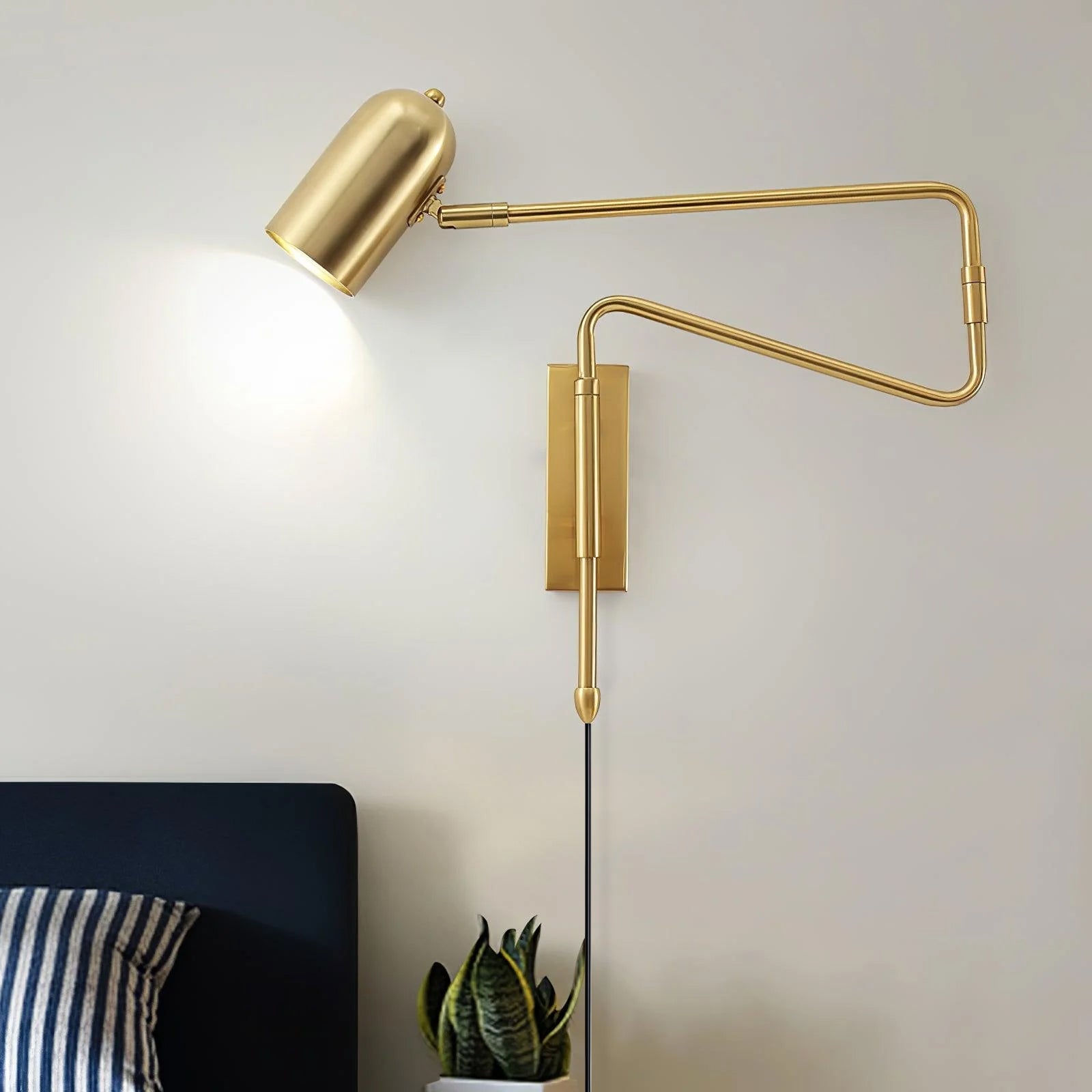 Havengrove Adjustable Arm Plug In Indoor Wall Light
