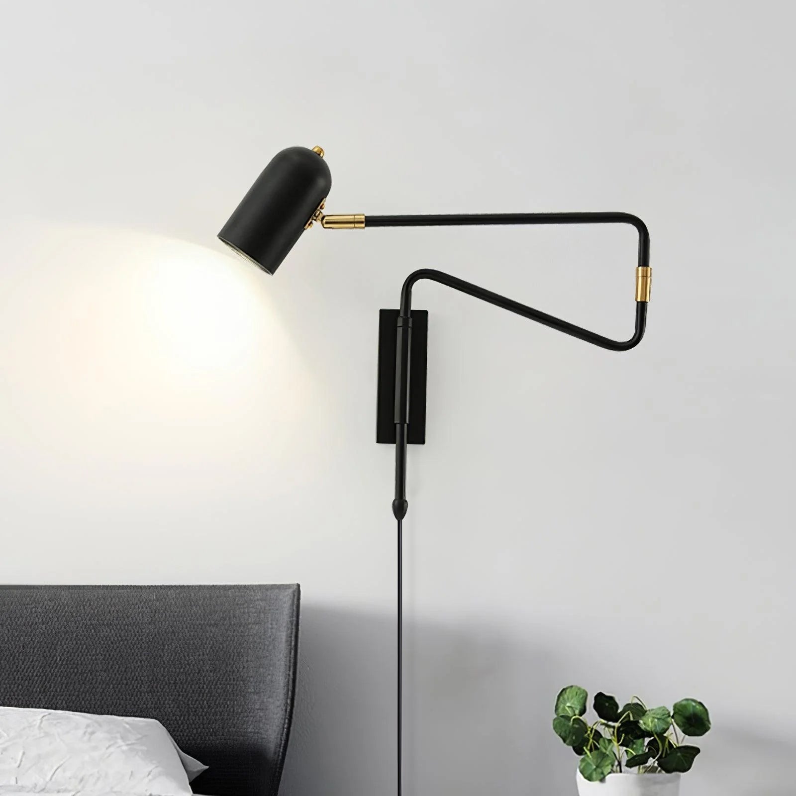 Havengrove Adjustable Arm Plug In Indoor Wall Light