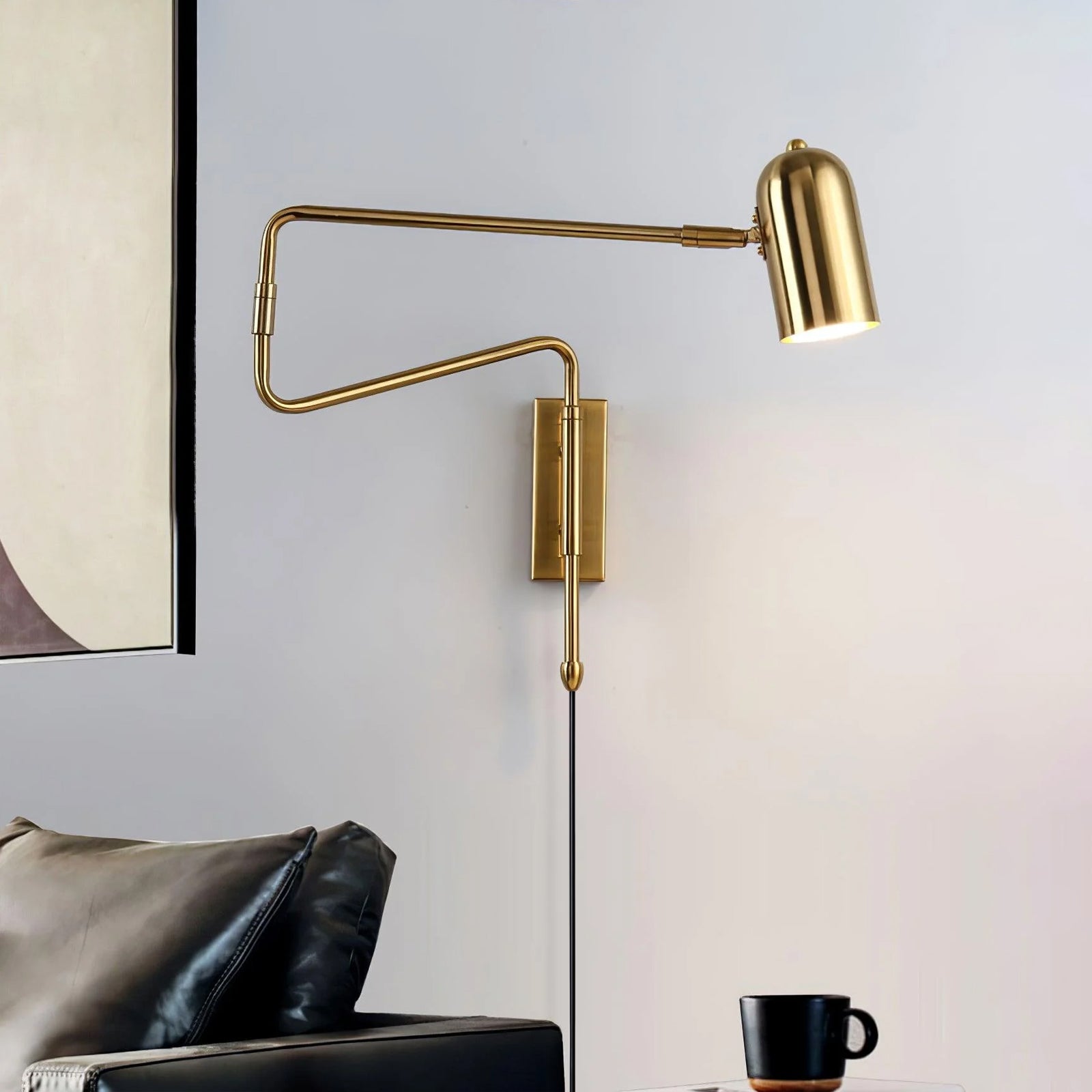 Havengrove Adjustable Arm Plug In Indoor Wall Light