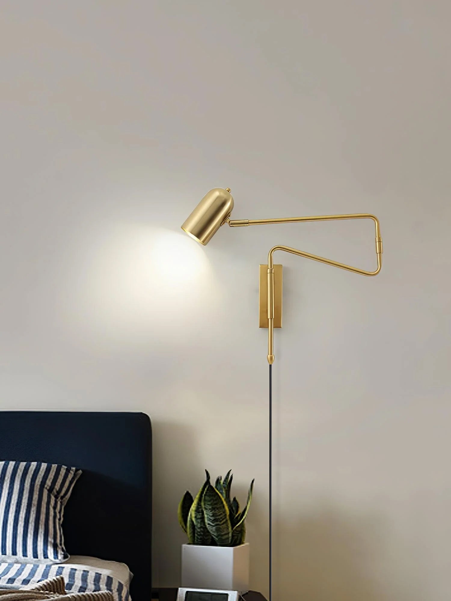 Havengrove Adjustable Arm Plug In Indoor Wall Light