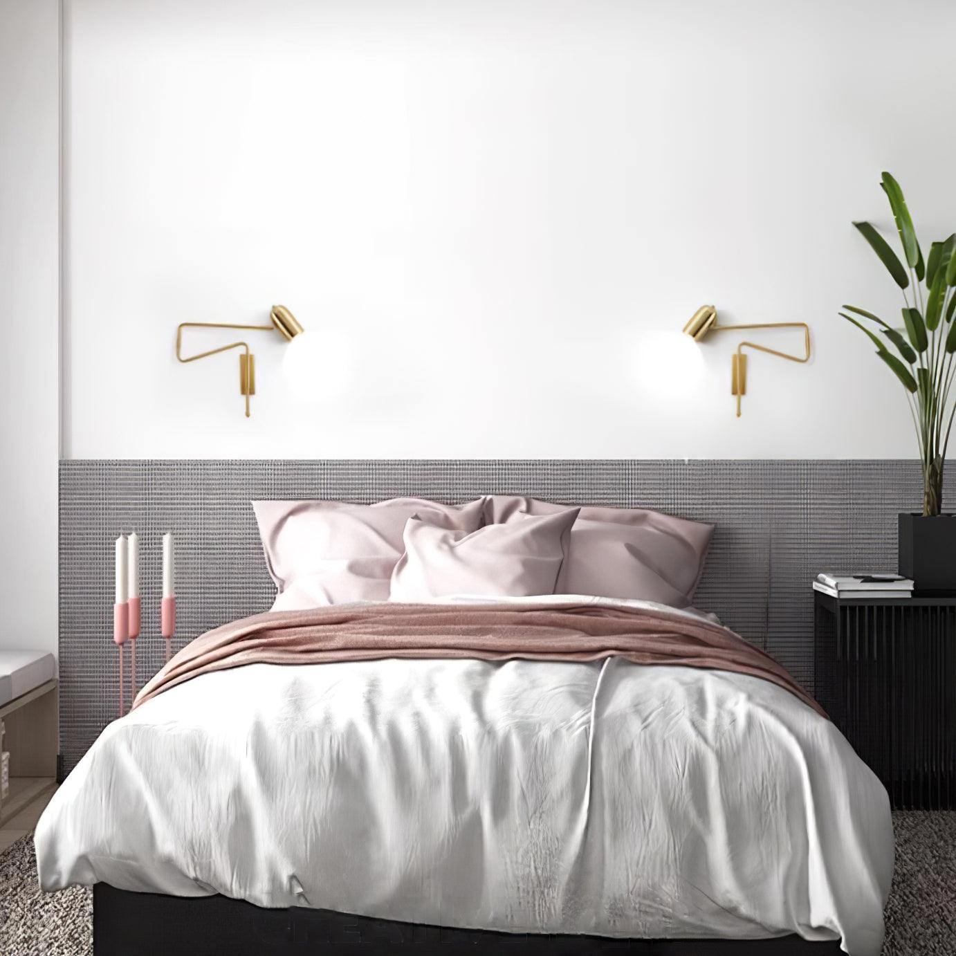 Nox Adjustable Arm Plug In Wall Lamp