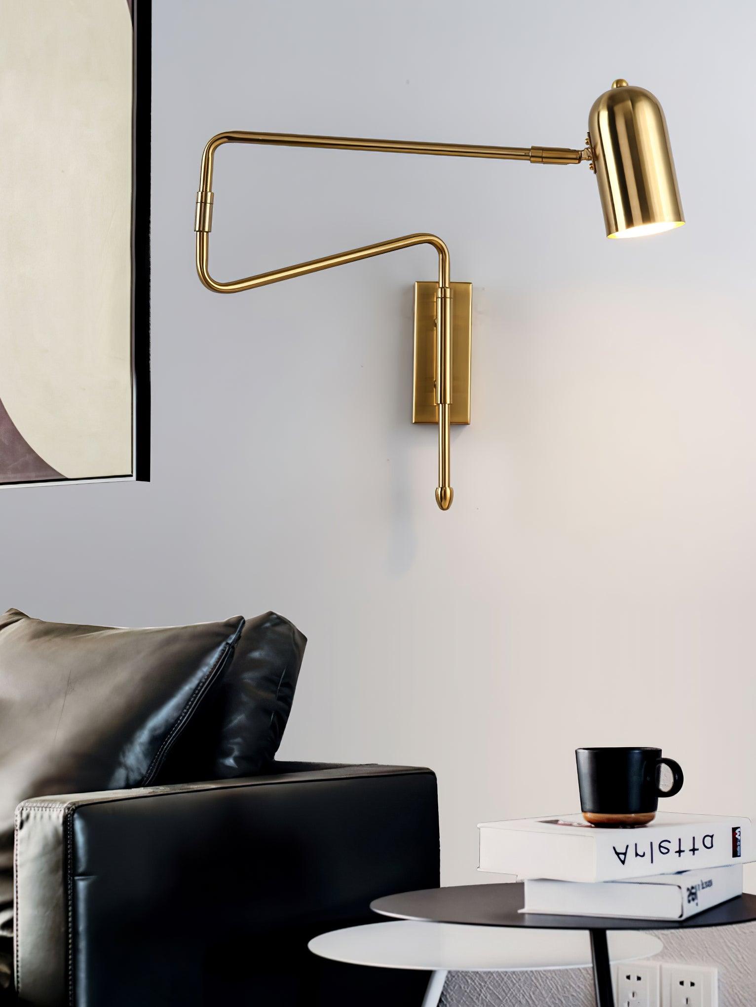 Nox Adjustable Arm Plug In Wall Lamp