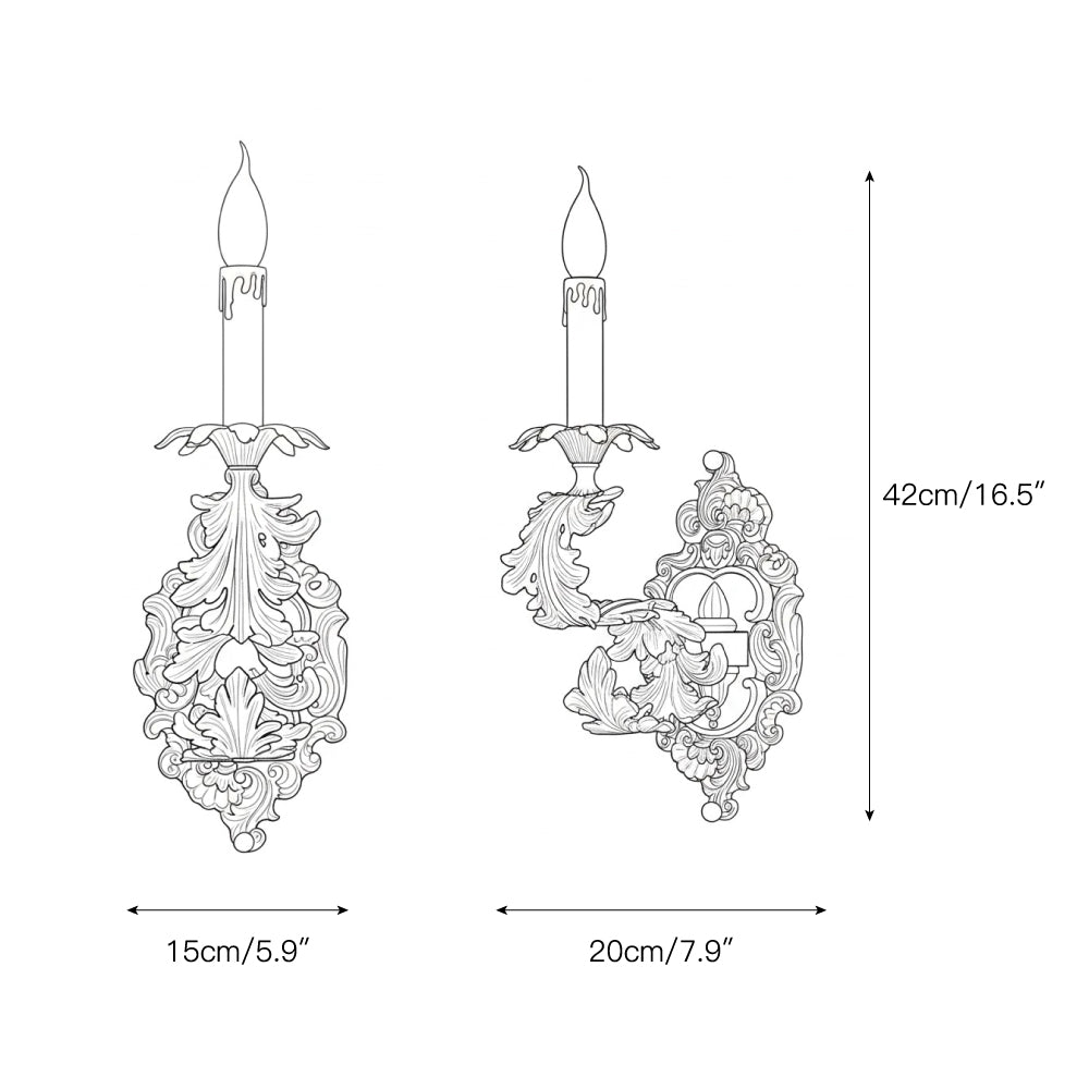 Golden Cartouche Wall Lamp