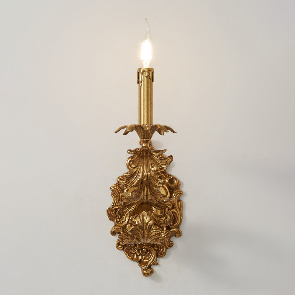 Golden Cartouche Wall Lamp