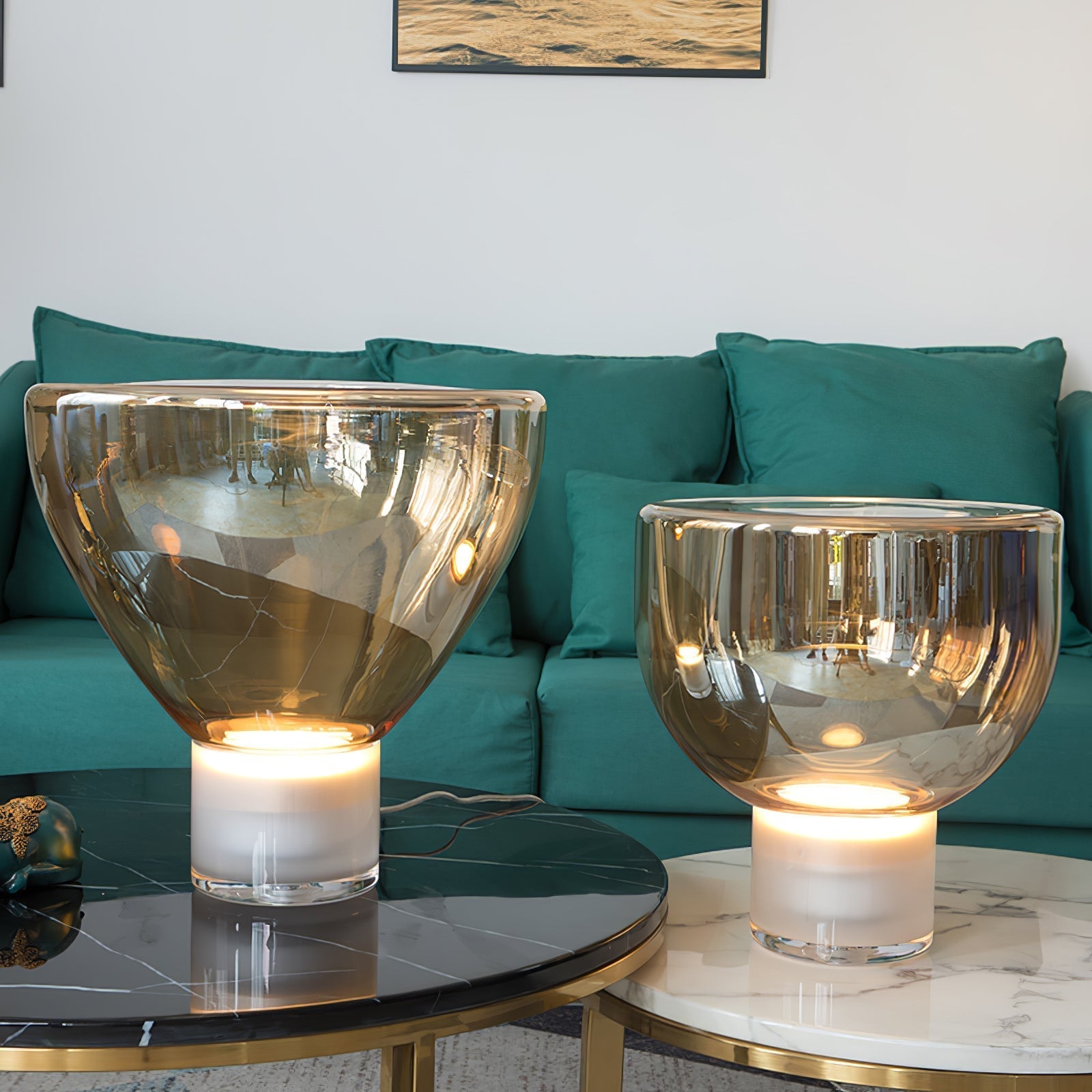 Cavm Glass Elegant Table Lamp