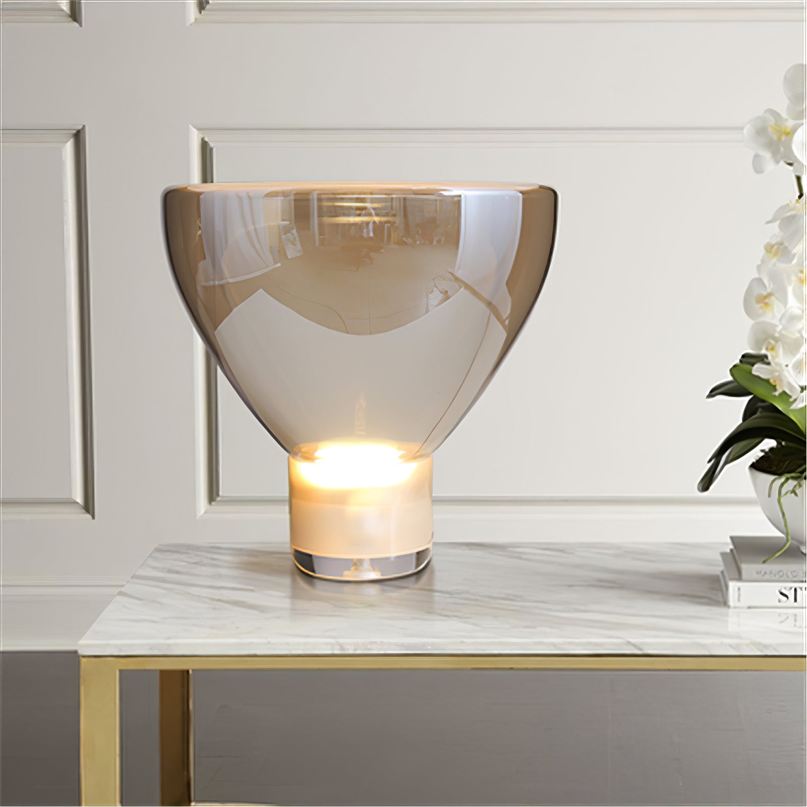 Cavm Glass Elegant Table Lamp