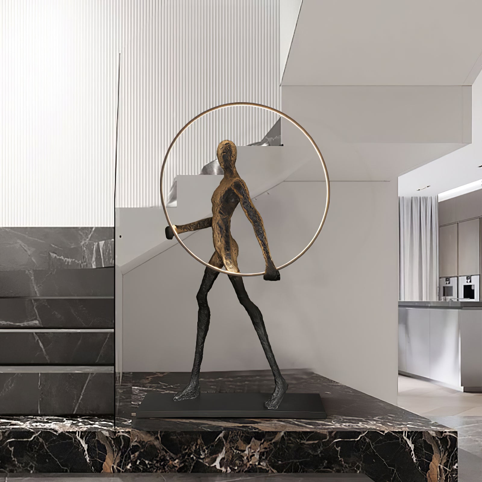 Cirarelia Floor Lamp Sculpture LED Figure
